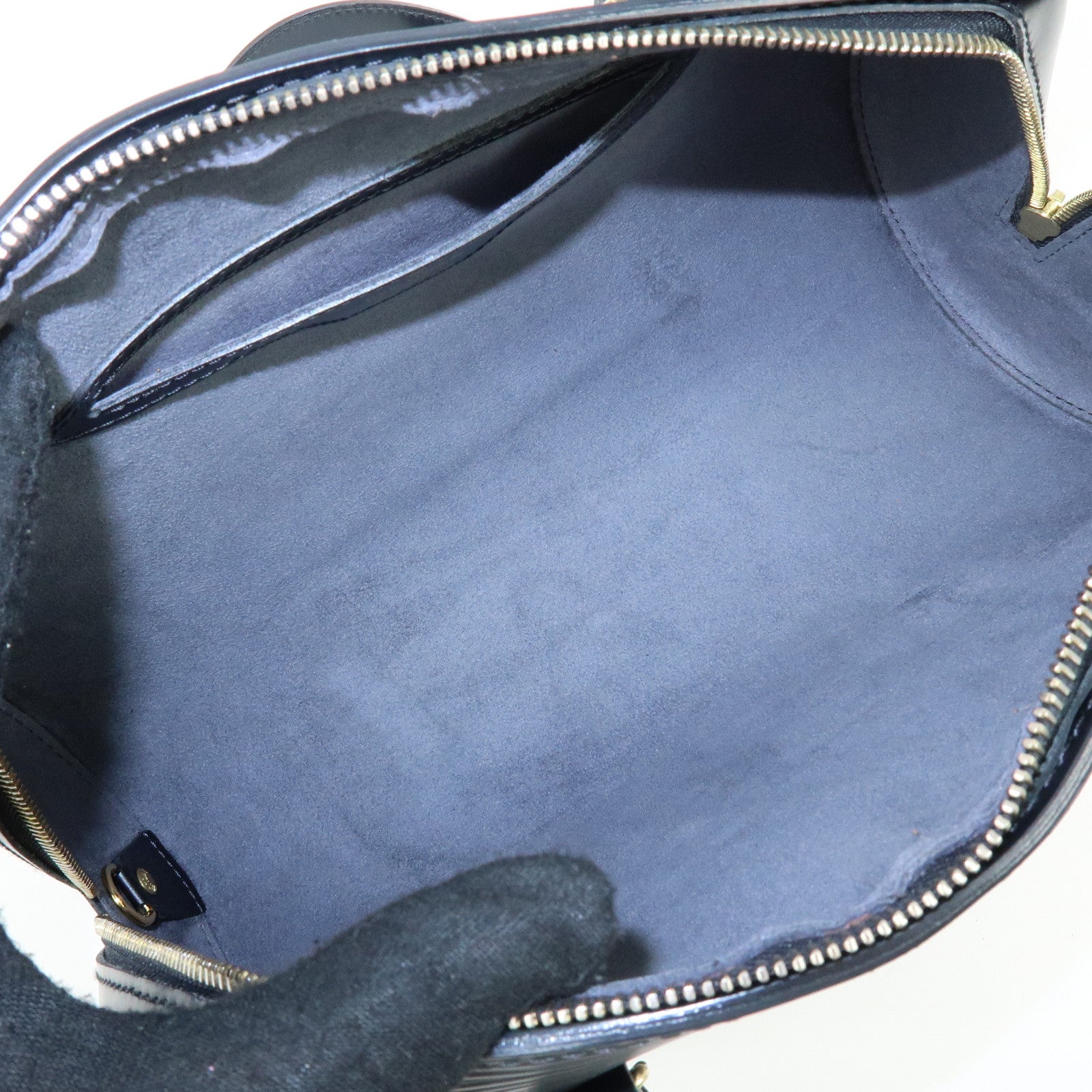 Louis Vuitton Epi Soufflot Shoulder Bag & Pouch Noir M52222