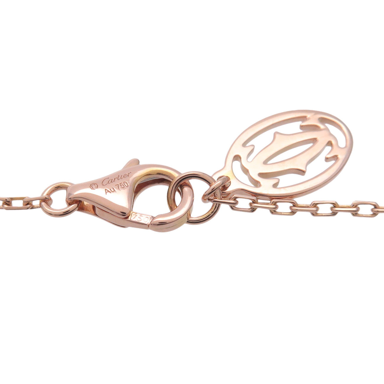 Cartier D'amour 1P Diamond Necklace SM K18 750PG Rose Gold