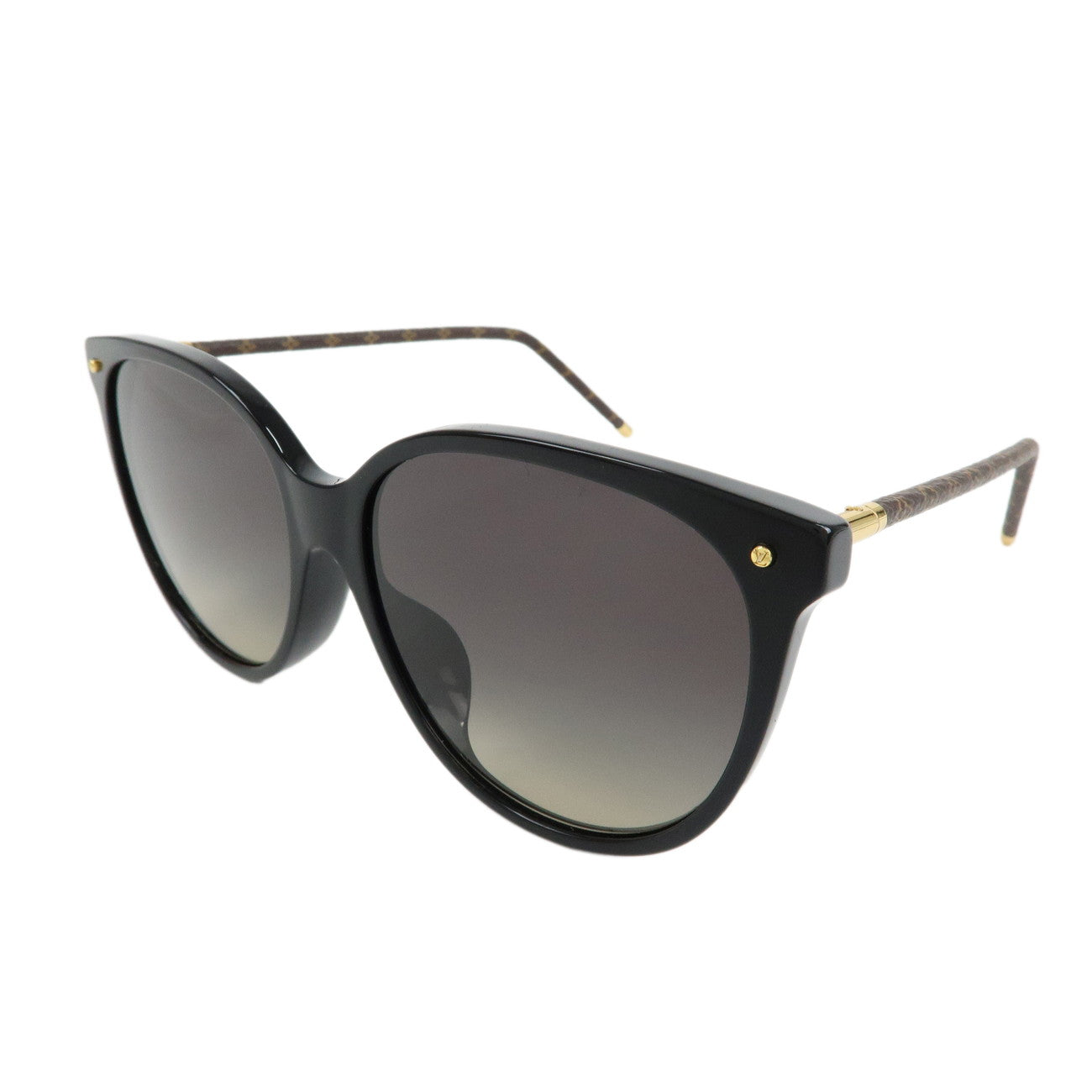 Louis Vuitton Monogram Plastic LV First Round Sunglasses Z1710E