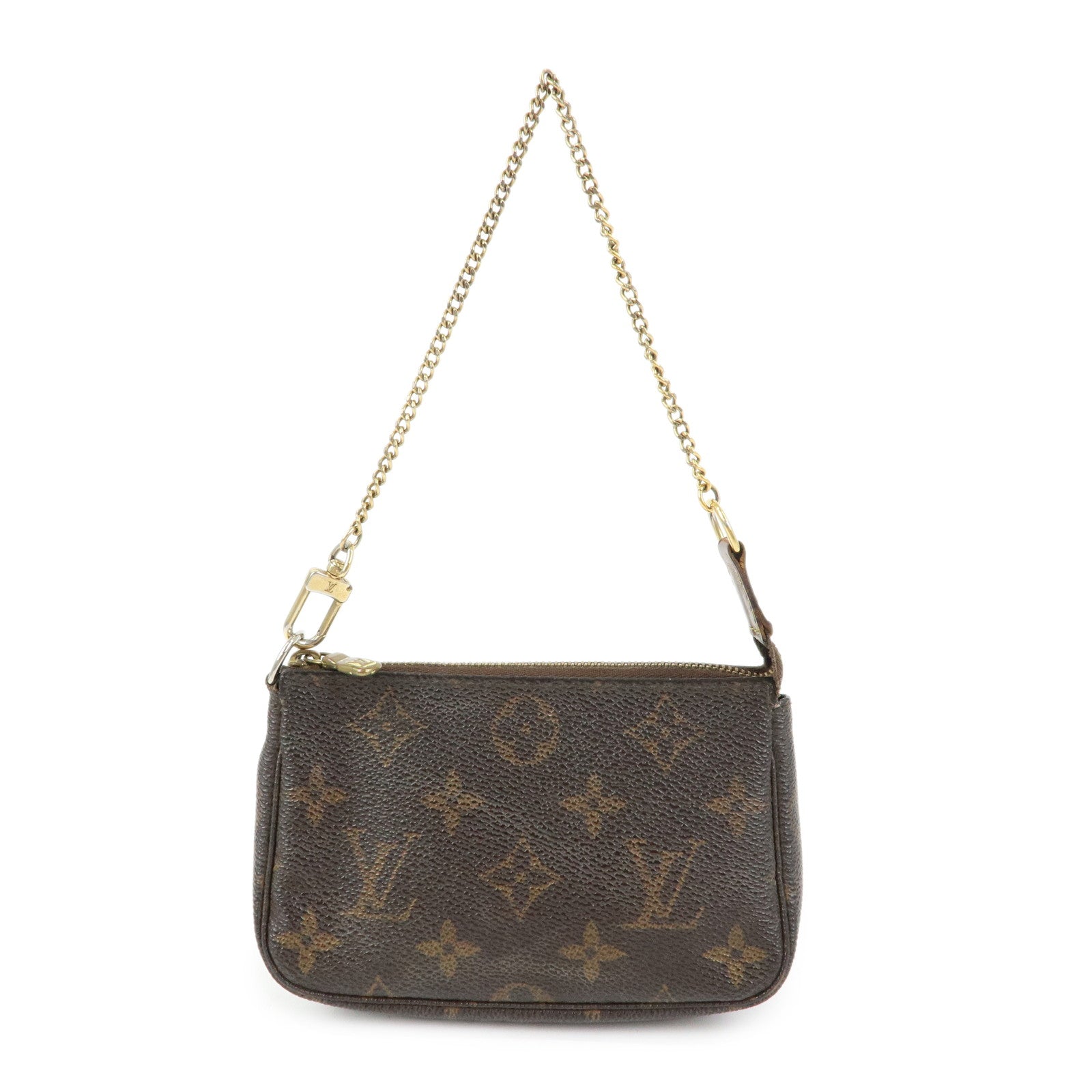 Louis Vuitton Monogram Mini Pochette Accessoires Hand Bag M58009