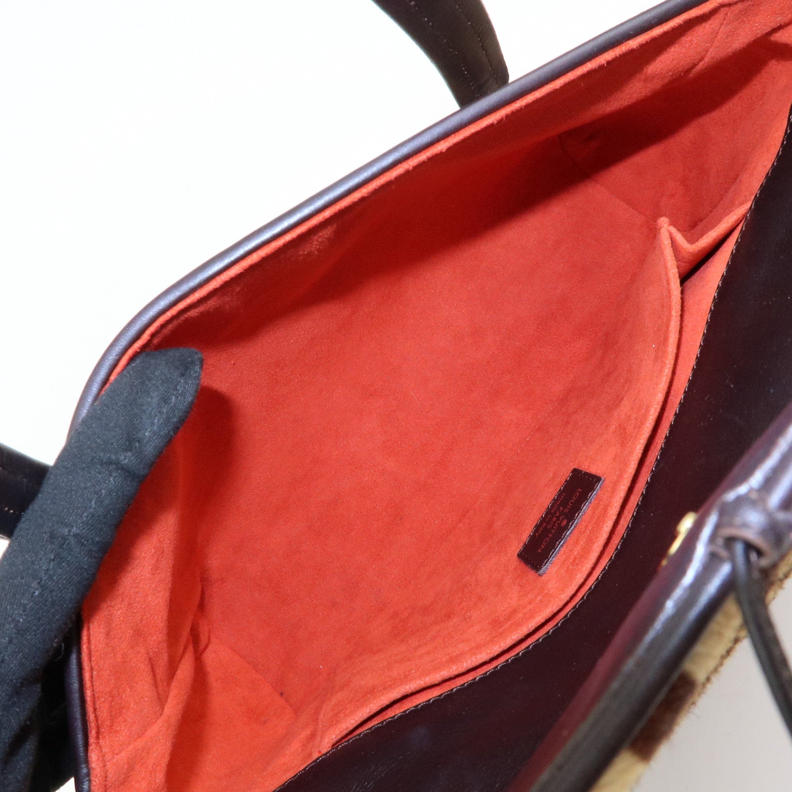 Louis Vuitton Damier Sauvage Lion Hand Bag Beige Brown M92131