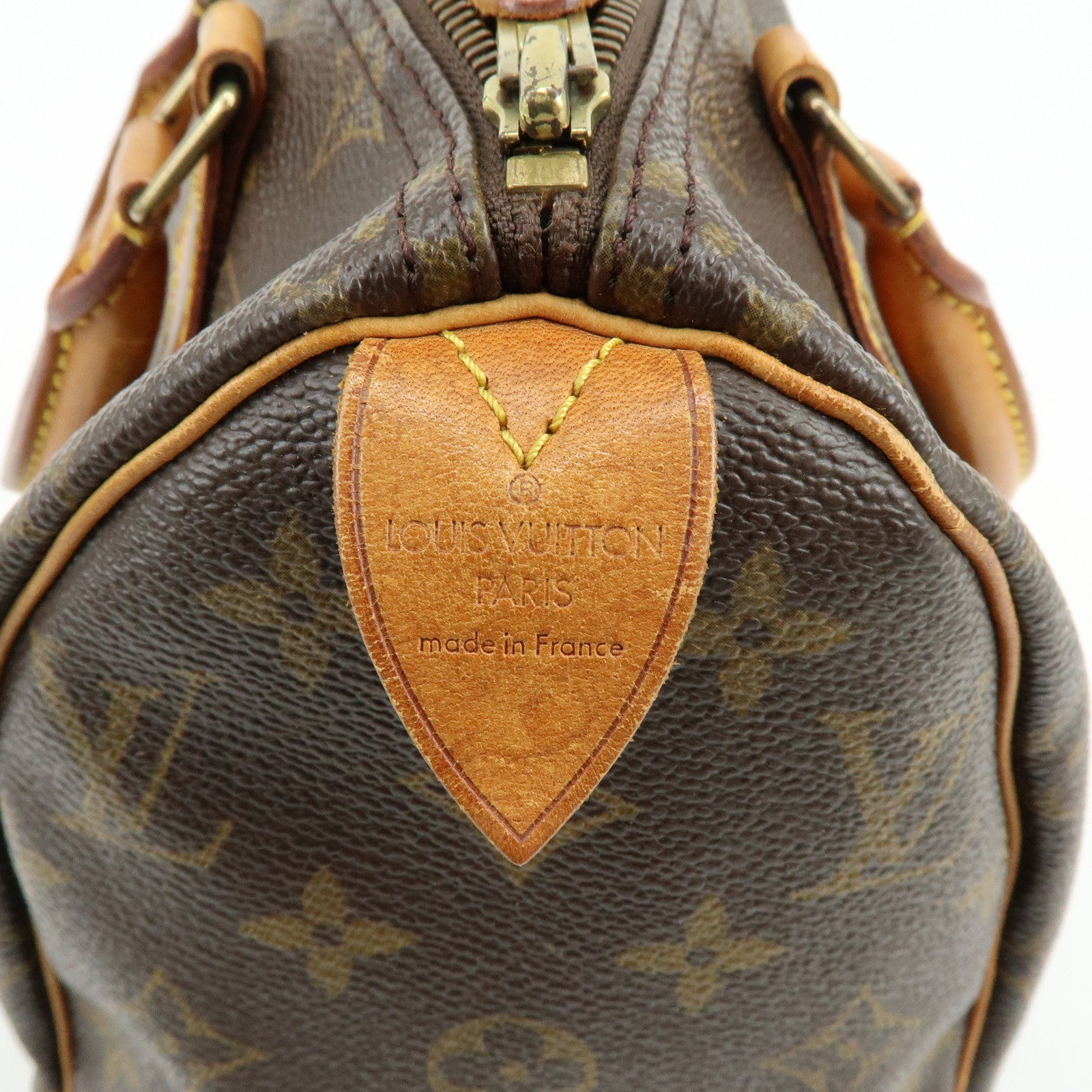 Louis Vuitton Monogram Speedy 25 Boston Bag Hand Bag Brown M41528