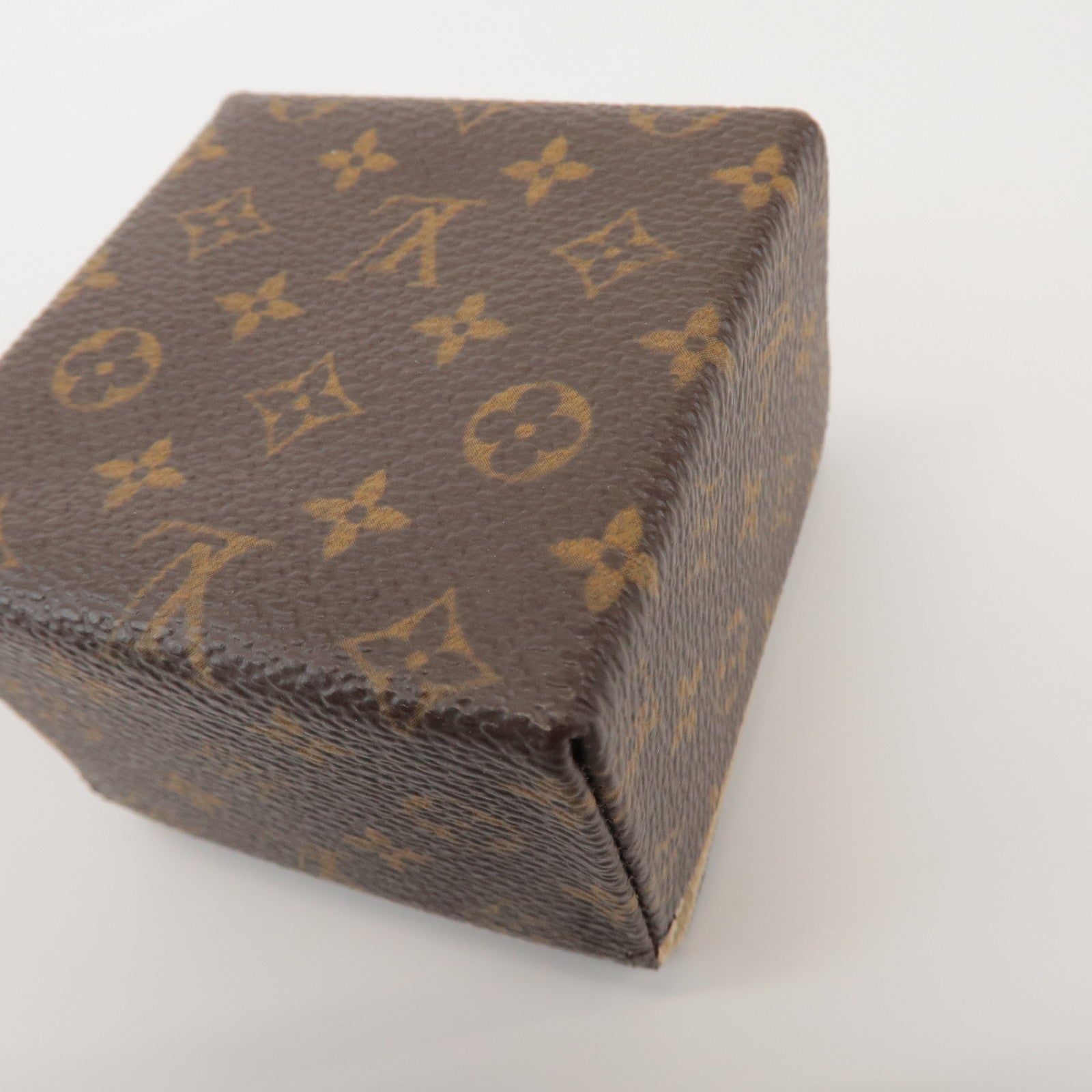 Louis Vuitton Monogram Set of 2 Ring Case Jewelry Case Brown