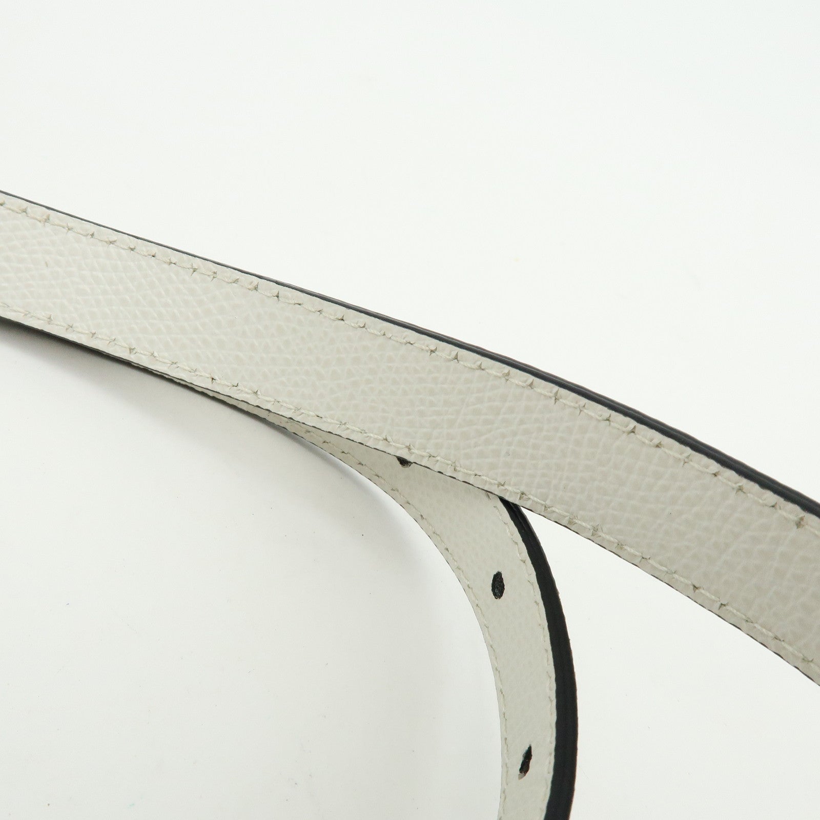 Christian Dior Saddle Calf Leather Waist Pouch Body Bag White