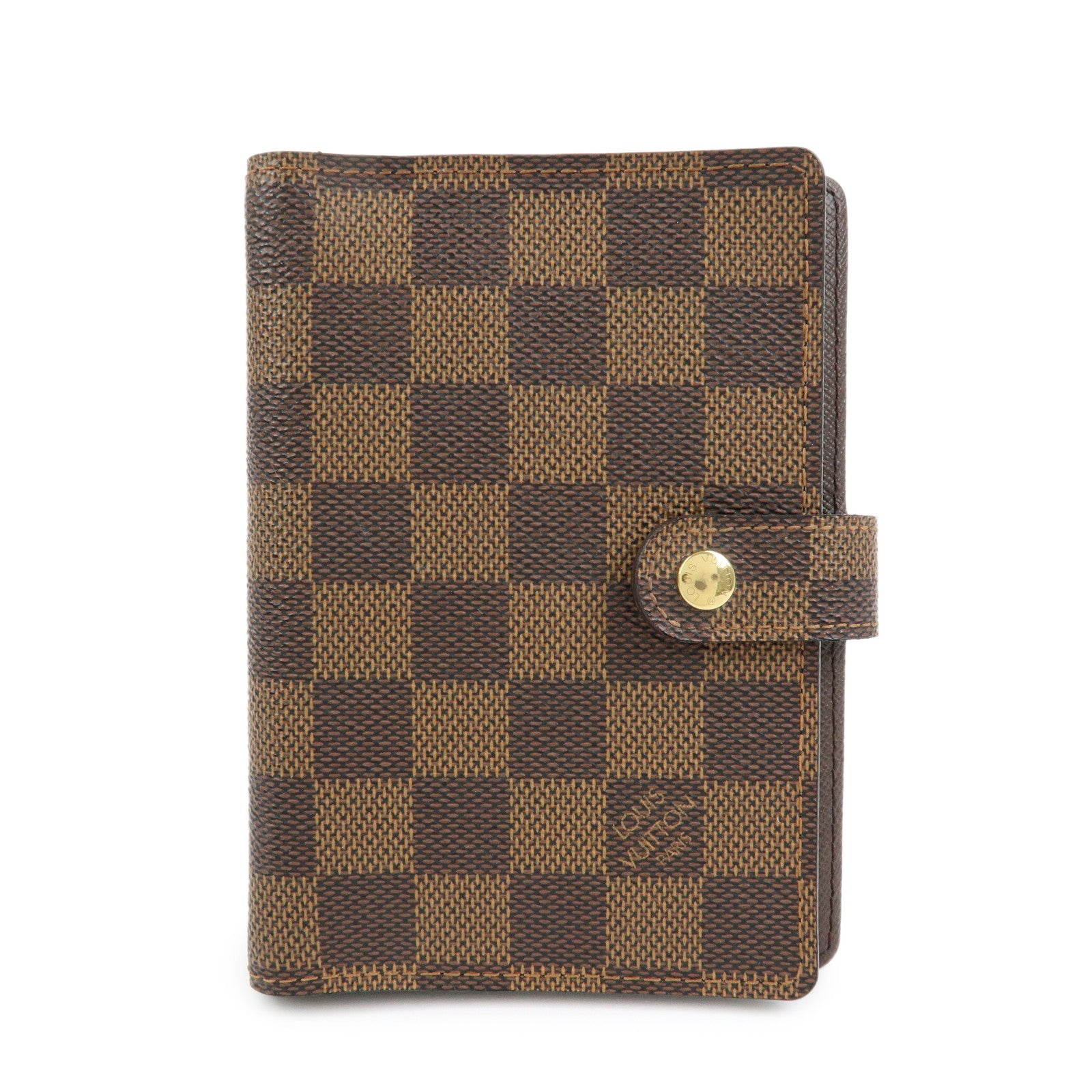 Louis Vuitton Damier Agenda PM Planner Cover Brown R20700
