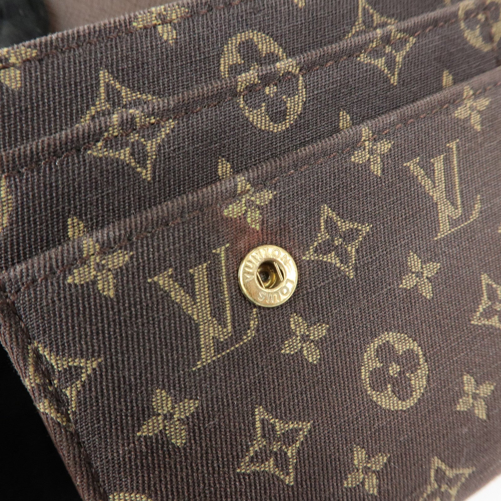 Louis Vuitton Monogram Mini Lin Canvas Long Wallet Brown M95234