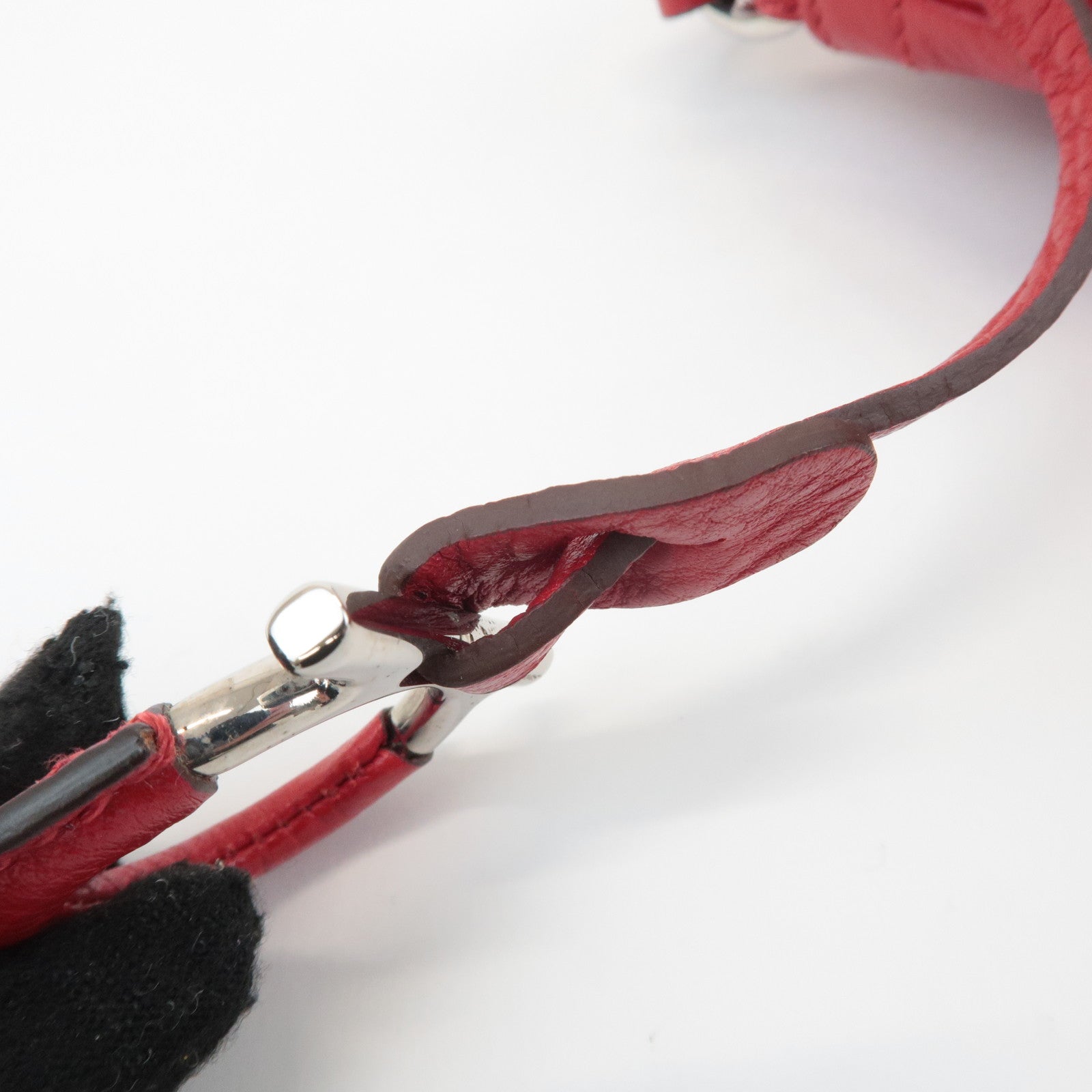 Ferragamo Gancini Leather Shoulder Bag Ferragamo Red Used