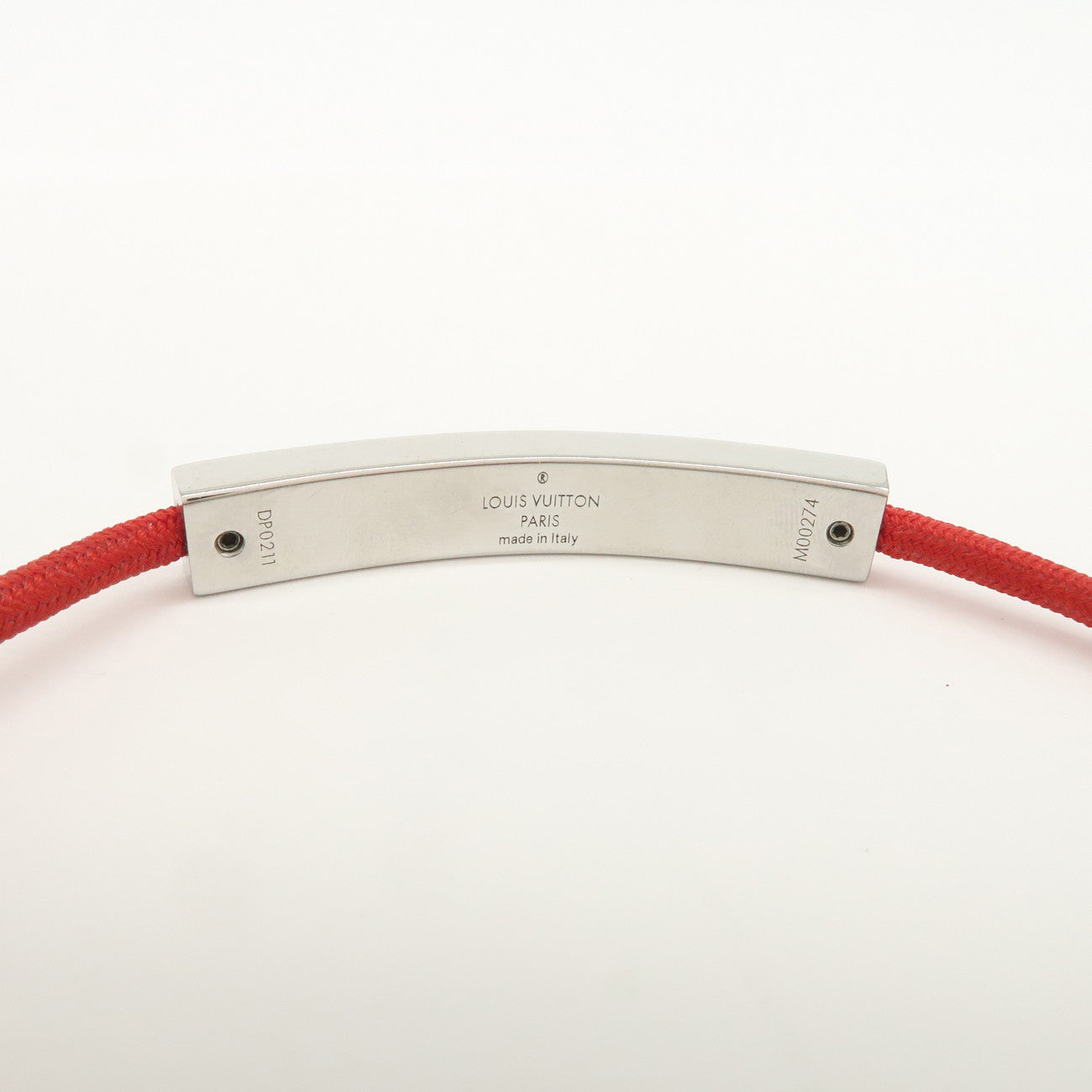 Louis Vuitton Bracelet LV Space Red Silver M00274