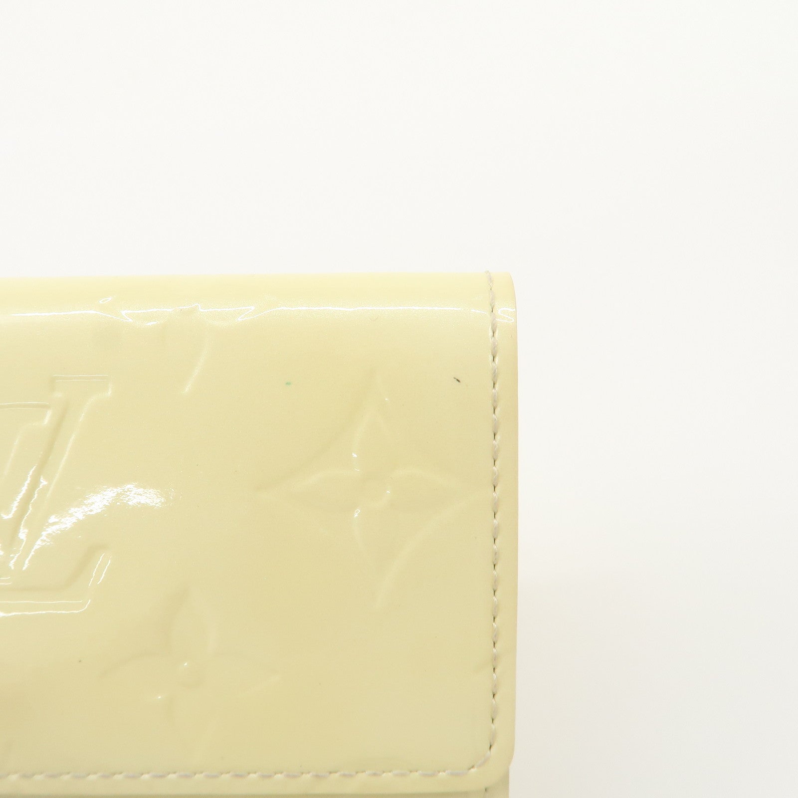 Louis Vuitton Monogram Vernis Porte Monnaie Couer Perle Compact Wallet M91351 Used