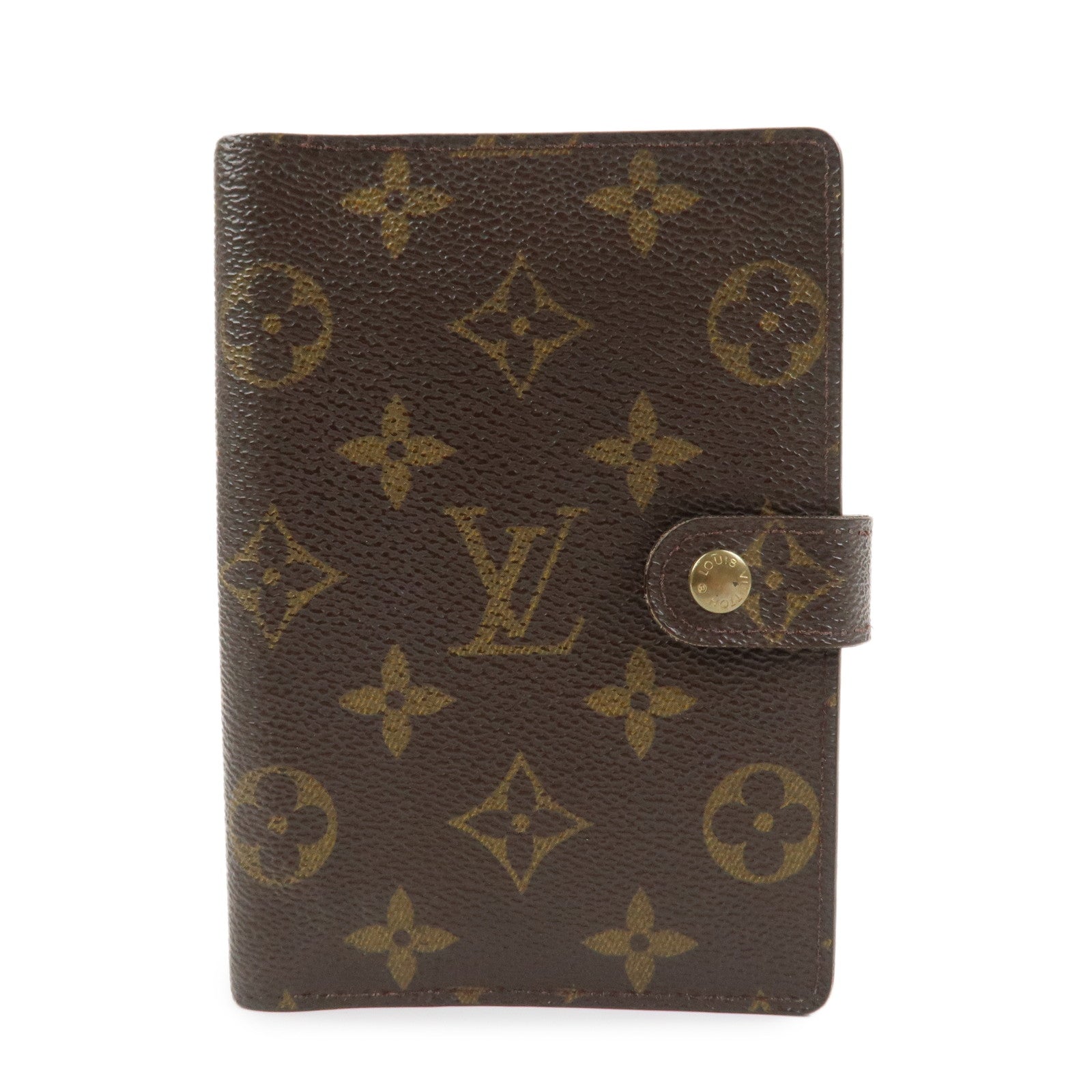 Louis Vuitton Monogram Agenda PM Planner Cover Brown R20005