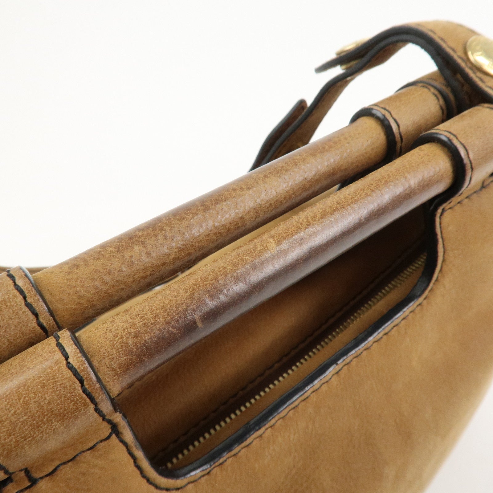 LOEWE Candy Leather Tote Bag Hand Bag Brown