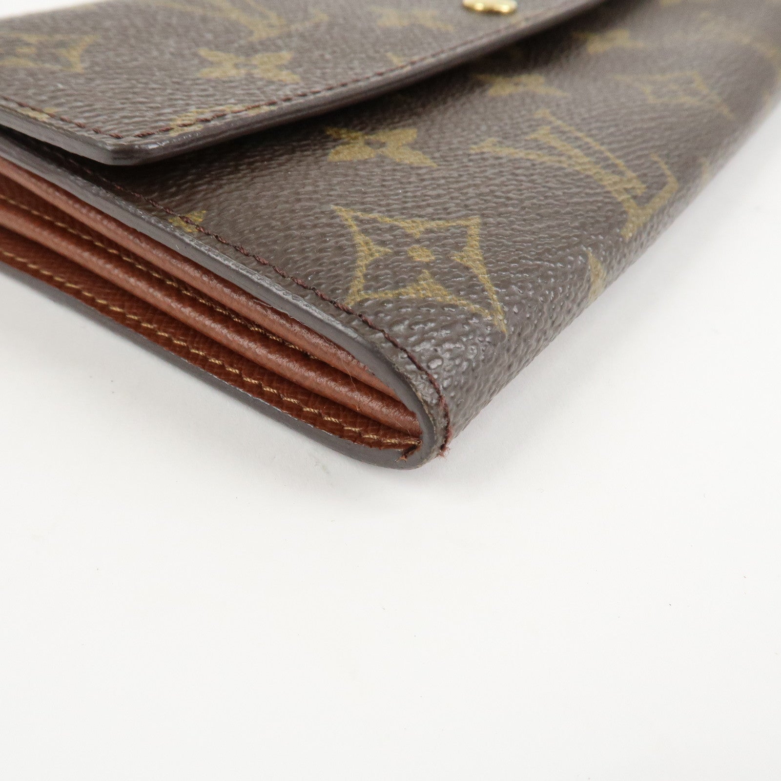 Louis Vuitton Monogram Pochette Porte Monnaie Credit Long Wallet M61725 Used