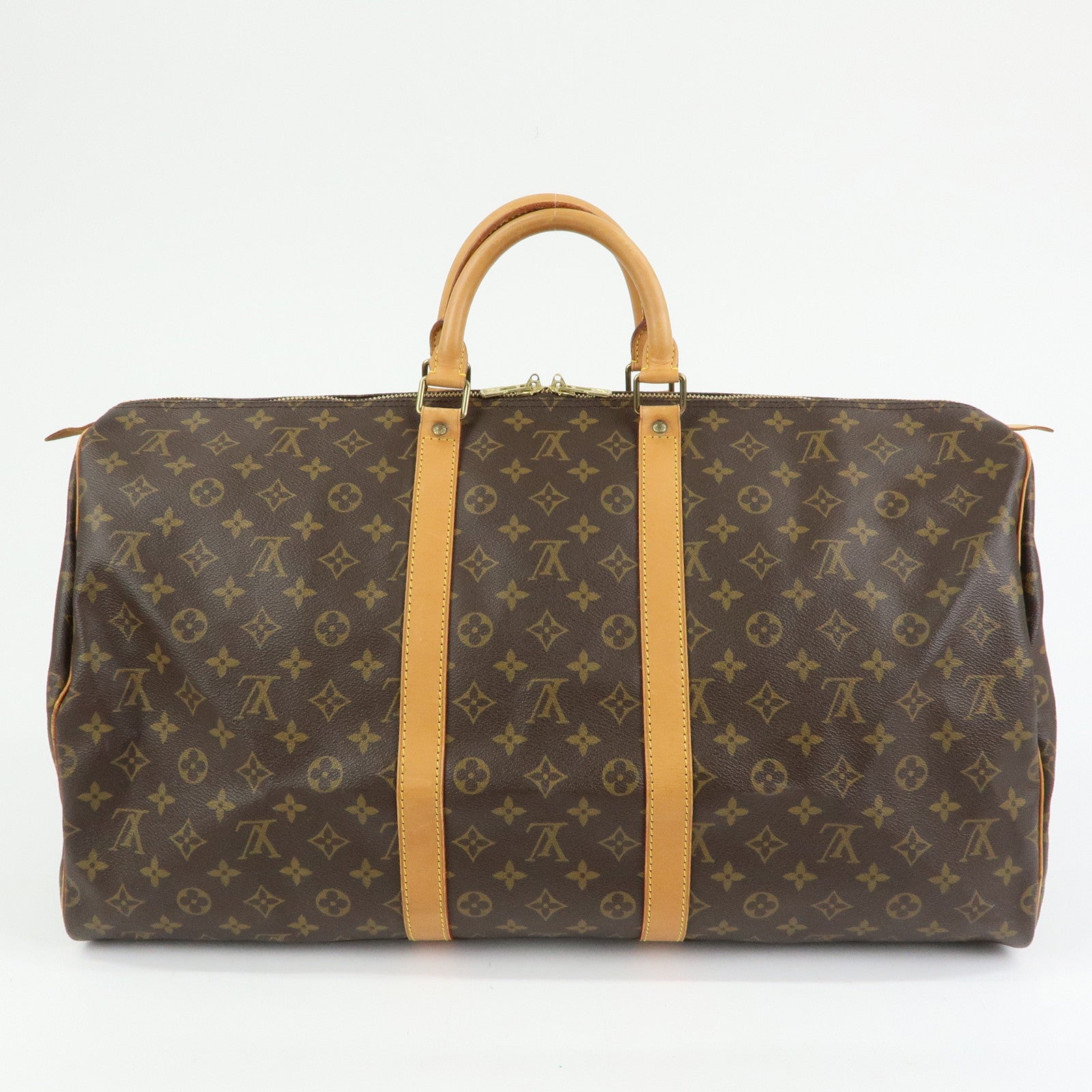Louis Vuitton Monogram Keep All 55 Boston Bag Brown M41424