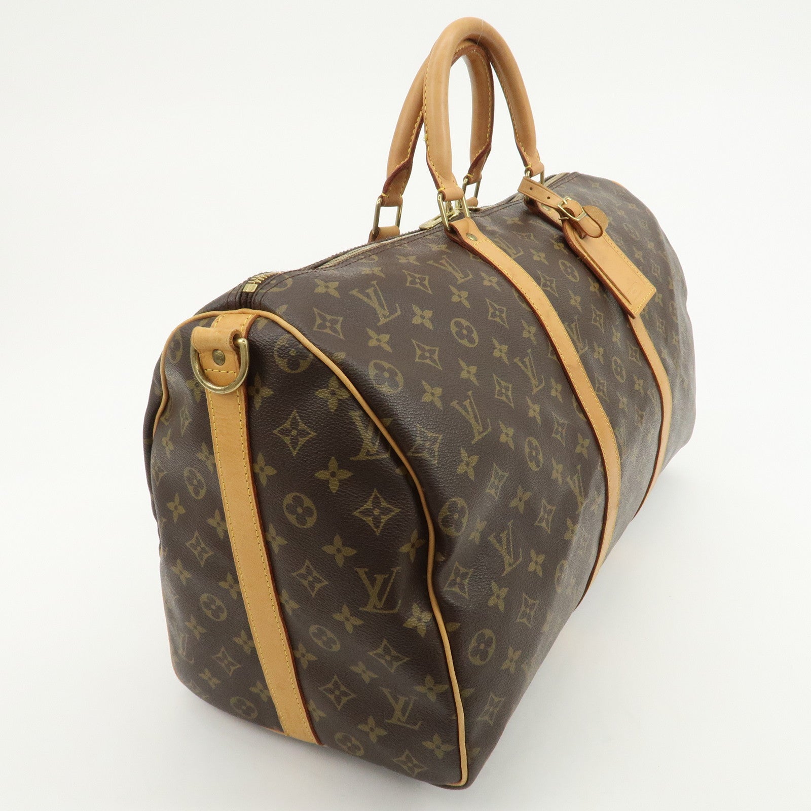 Louis Vuitton Monogram Keep All 50 Bandouliere Boston Bag M41416