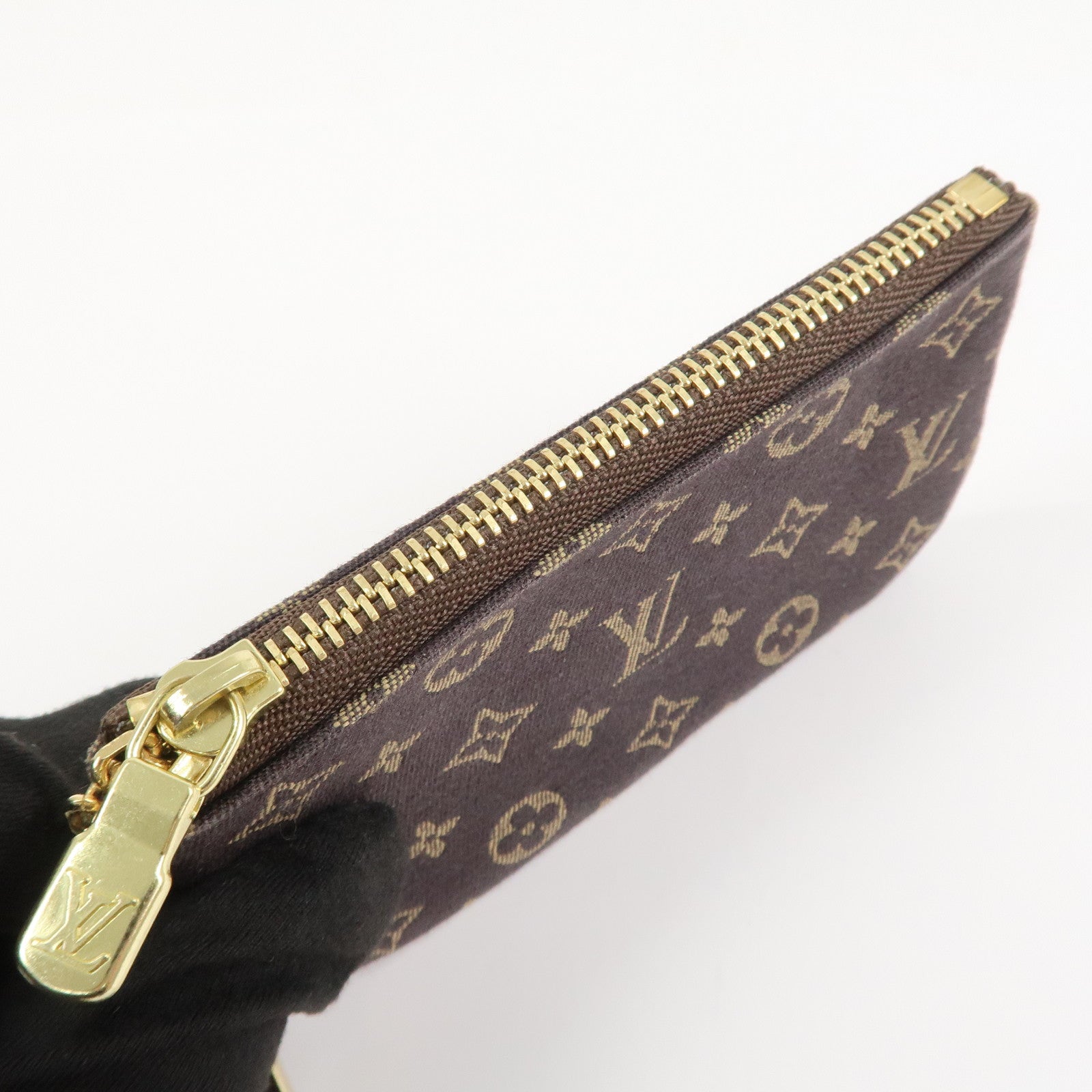 Louis Vuitton Monogram Mini Lin Pochette Cles Coin Case M95230