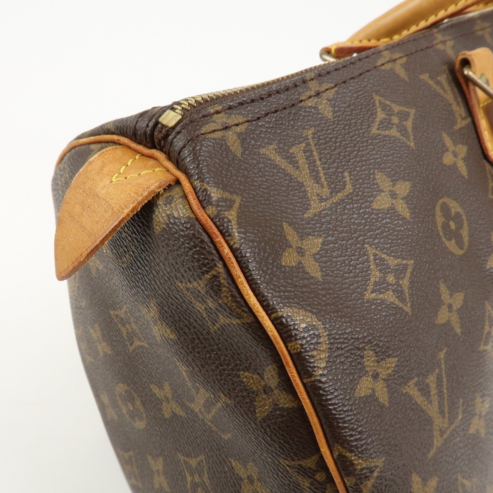 Louis Vuitton Monogram Speedy 40 Hand Bag Boston Bag Brown M41522