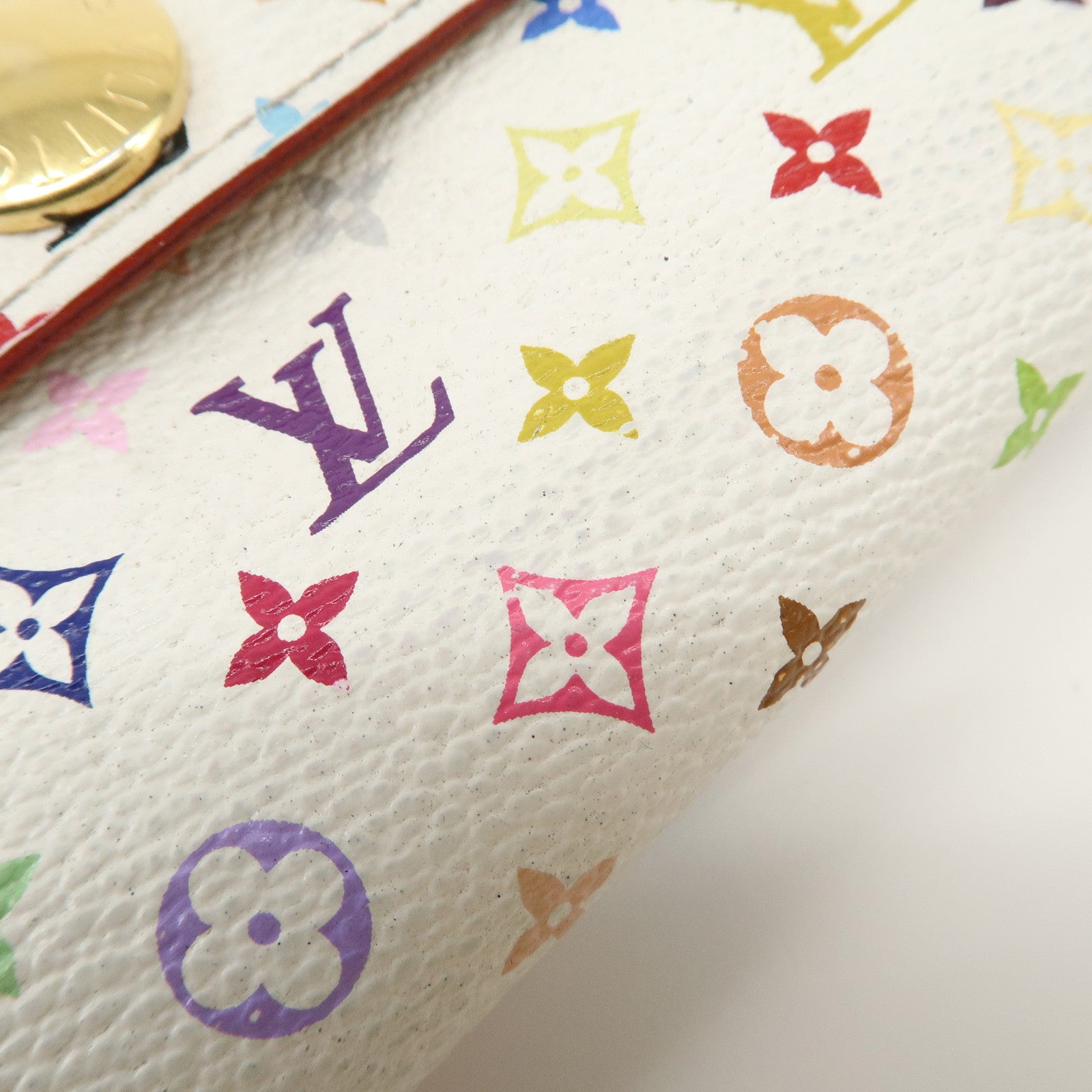 Louis Vuitton Monogram Multicolor Pochette Portte Monnaie Credi Long Wallet M60004 Used