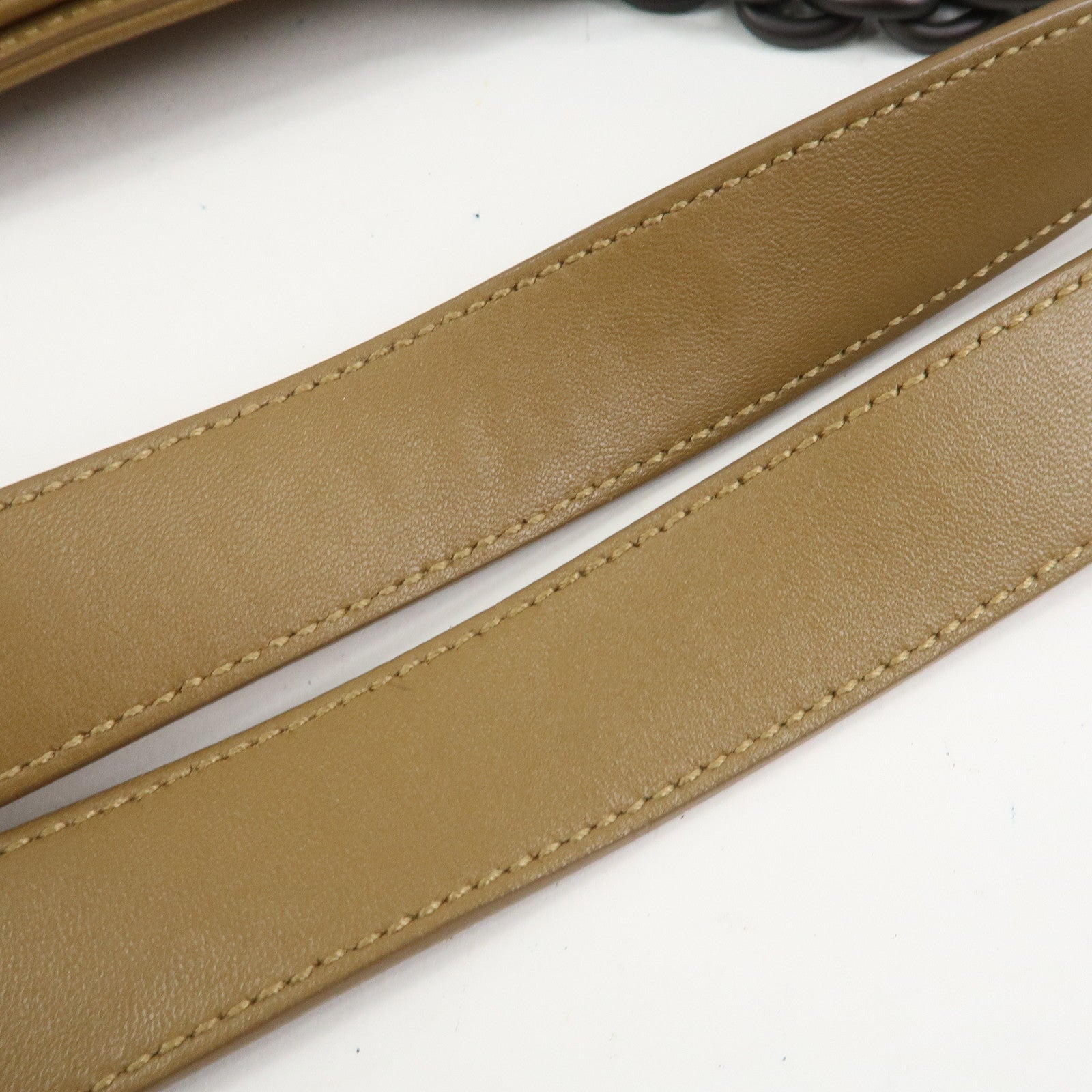 BOTTEGA VENETA Intrecciato Nappa Leather Shoulder Tote Bag Brown