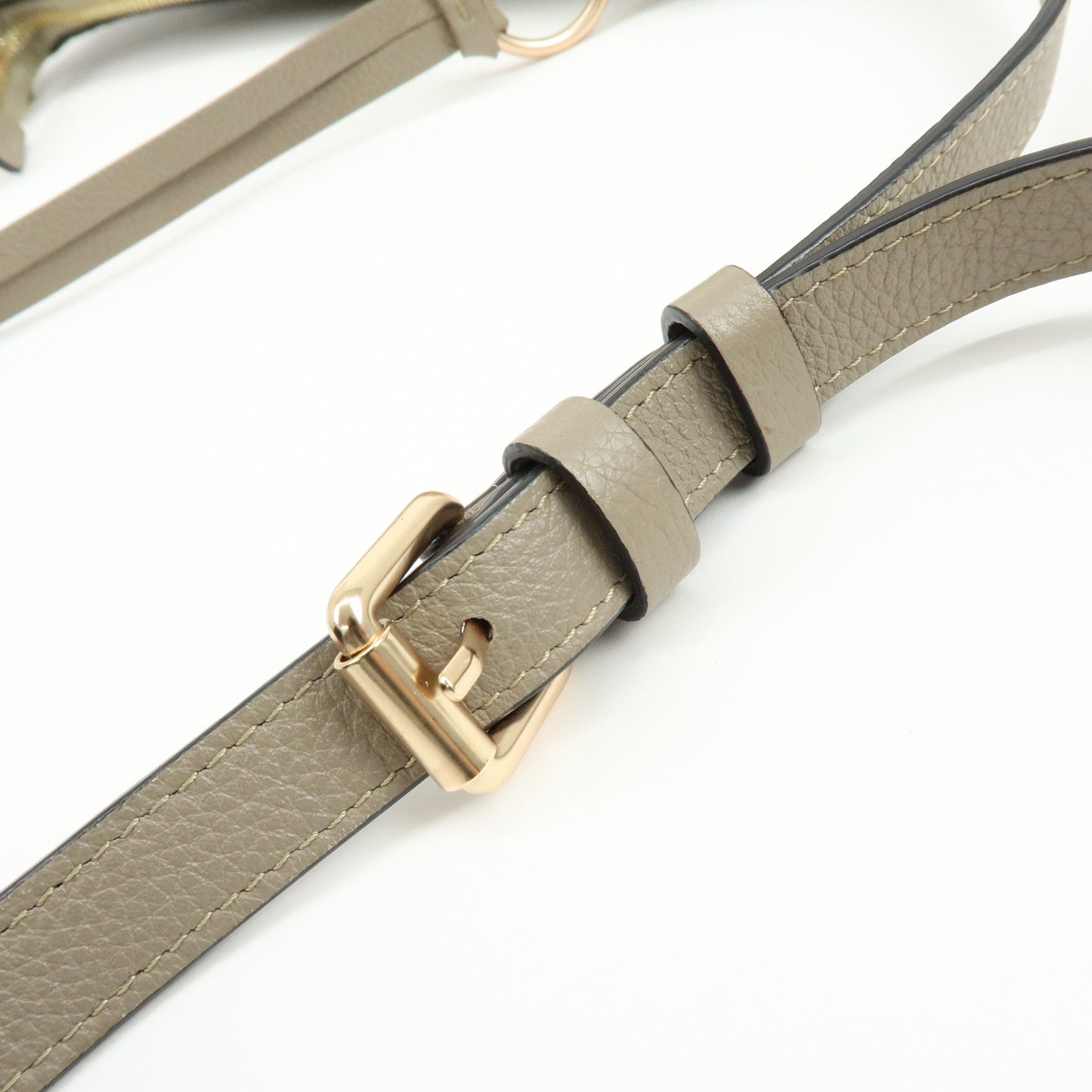 Chloe See By Chloe Leather Suede 2Way Bag Shoulder Bag Beige