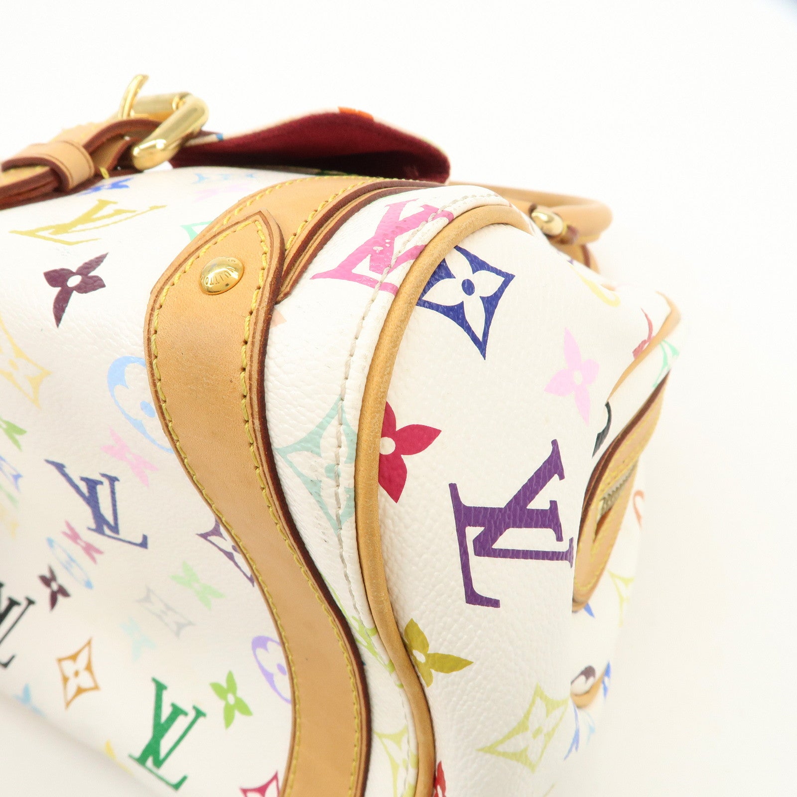 Louis Vuitton Monogram Multicolor Priscilla Hand Bag Blanc M40096