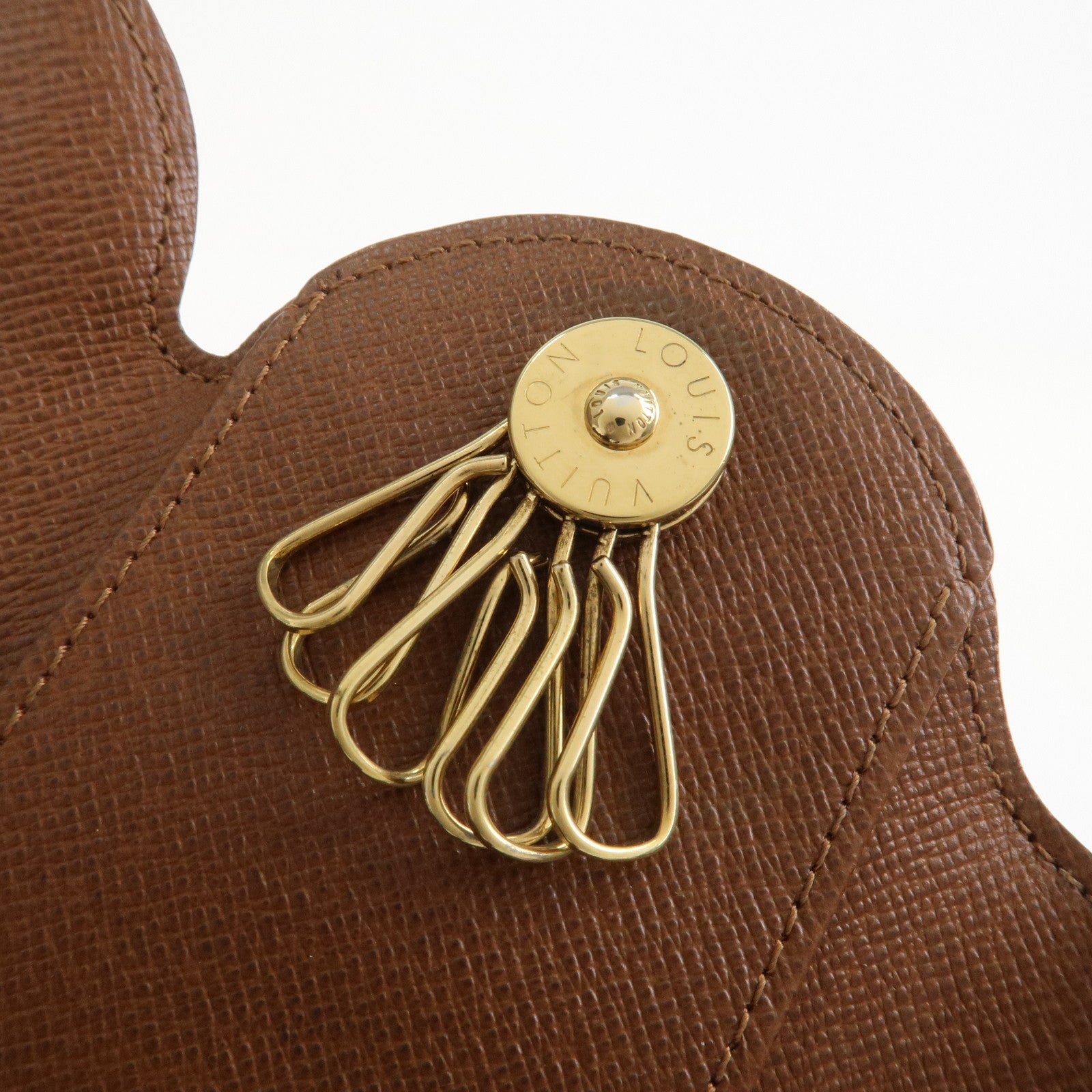 Louis Vuitton Monogram Rond GM Canvas Key Case Brown M60116