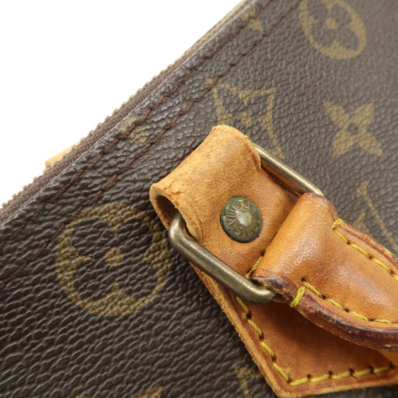 Louis Vuitton Monogram Speedy 30 Hand Bag Boston Bag Brown M41526 Used