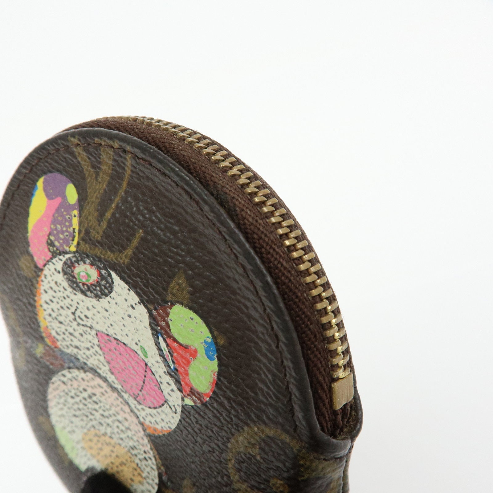 Louis Vuitton Monogram Porte Monnaie Rond Panda Coin Case M61928