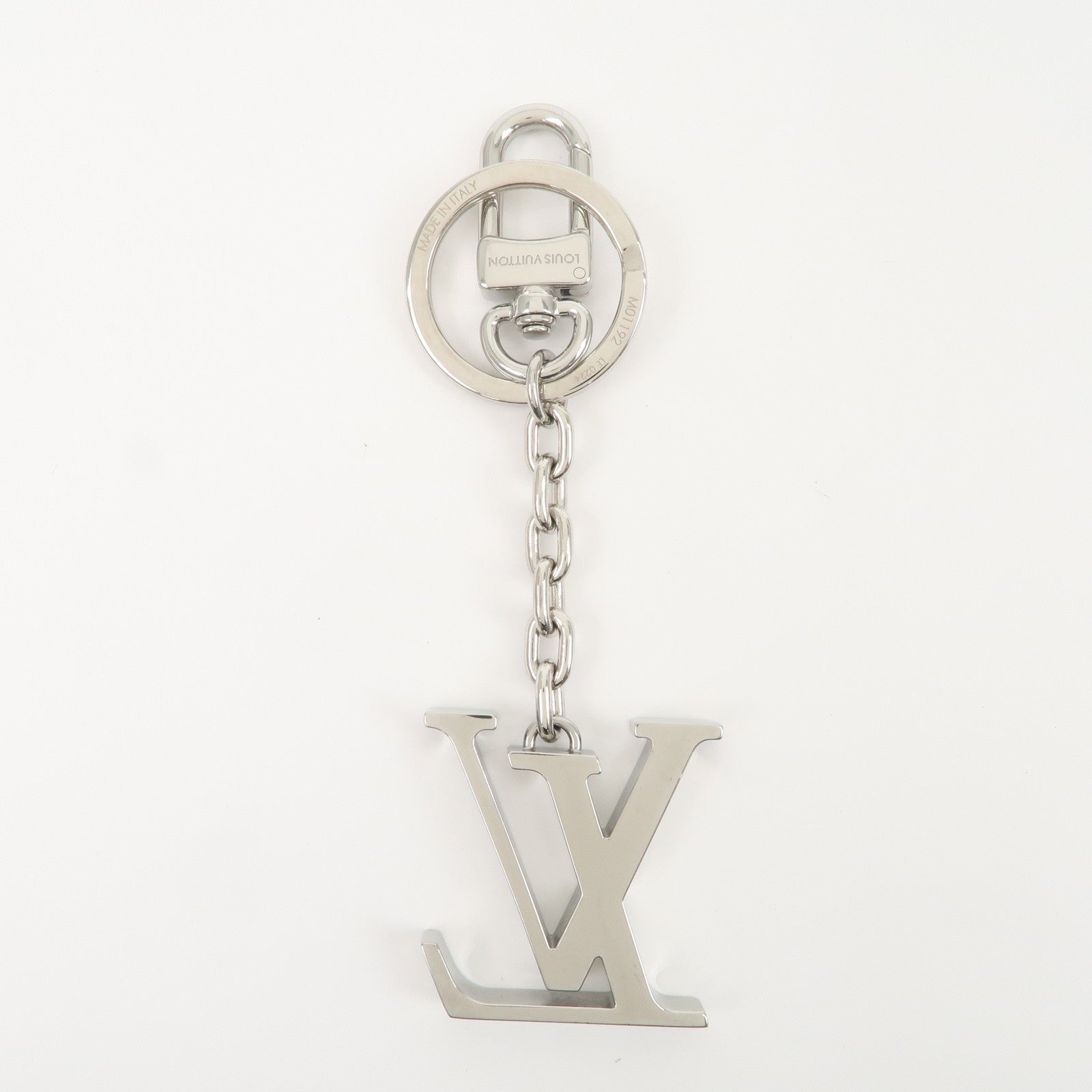 Louis Vuitton Monogram Porte Cles LV Initials Key Ring M01192