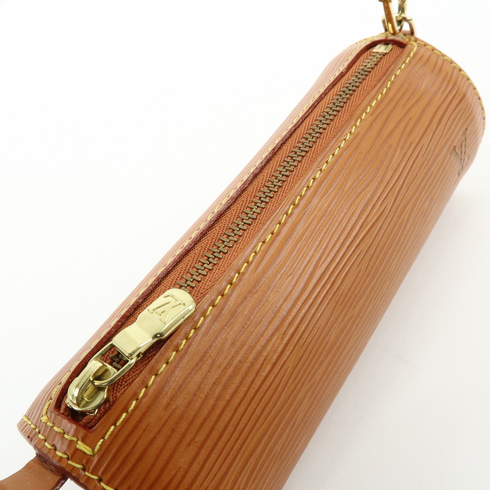 Louis Vuitton Epi Soufflot Hand Bag Shoulder Bag Zipang Gold M52228