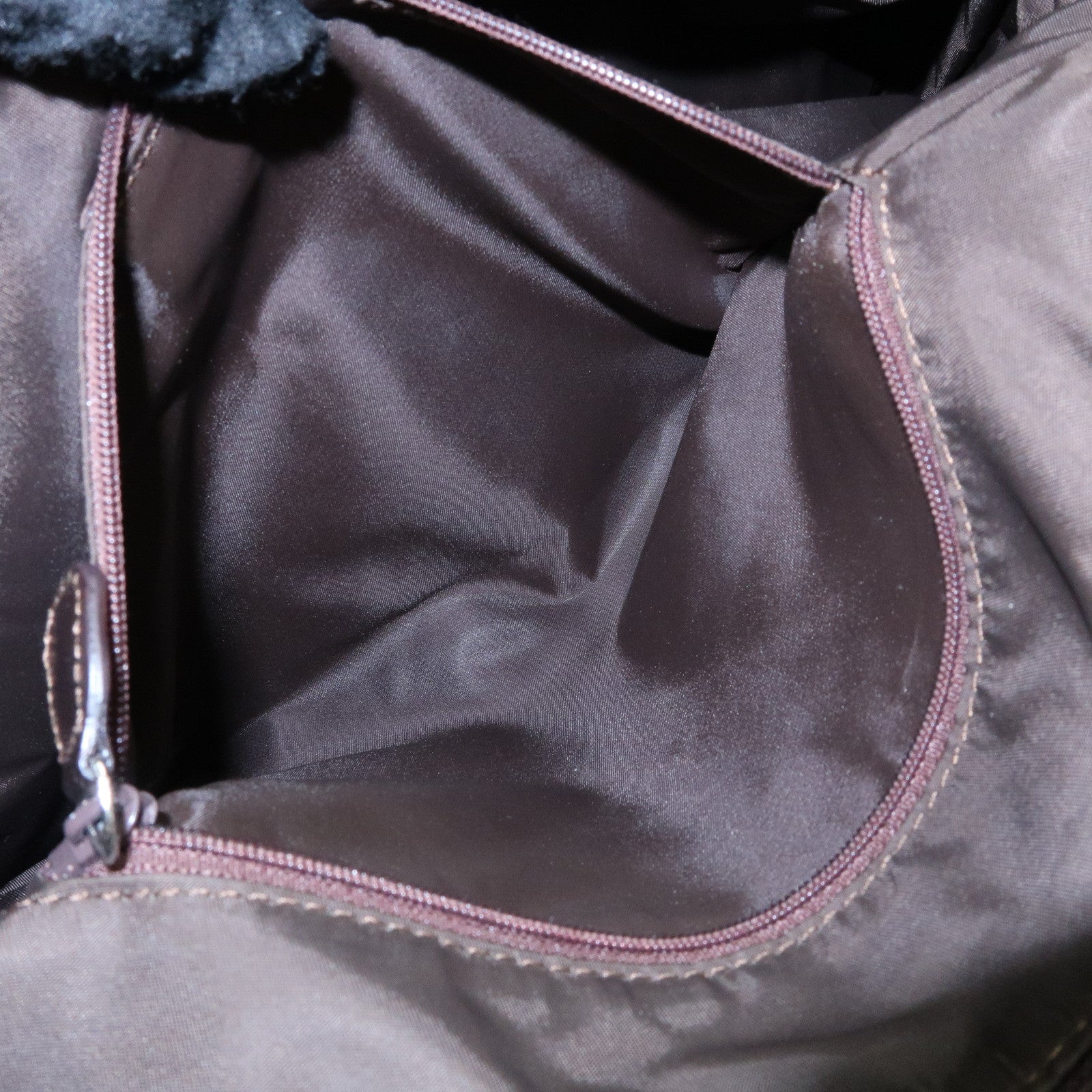 Christian Dior Trotter Jacquard Leather Shoulder Bag Brown