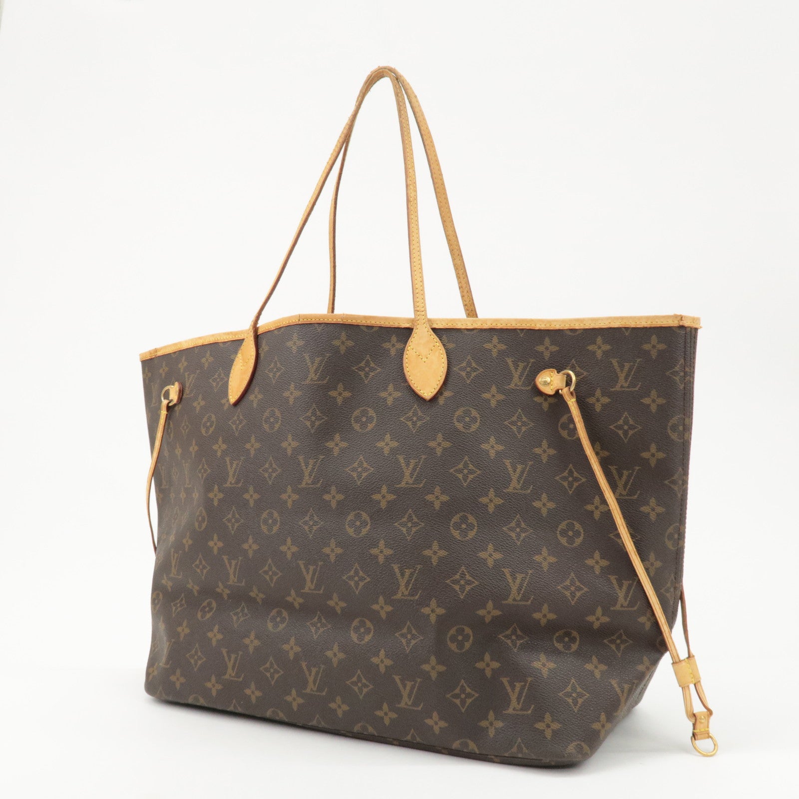 Louis Vuitton Monogram Neverfull GM Tote Bag Brown M40157 Used
