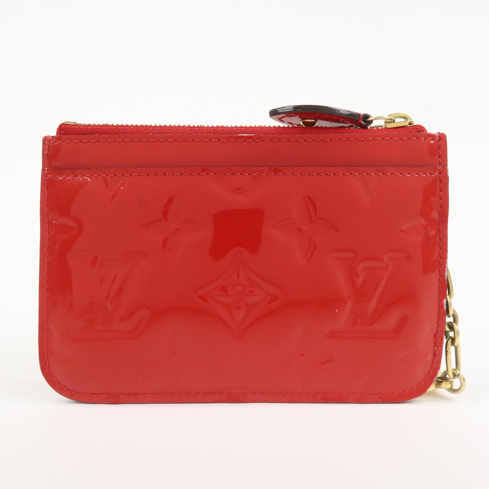 Louis Vuitton Monogram Vernis Pochette Cles NM Cerise M90214