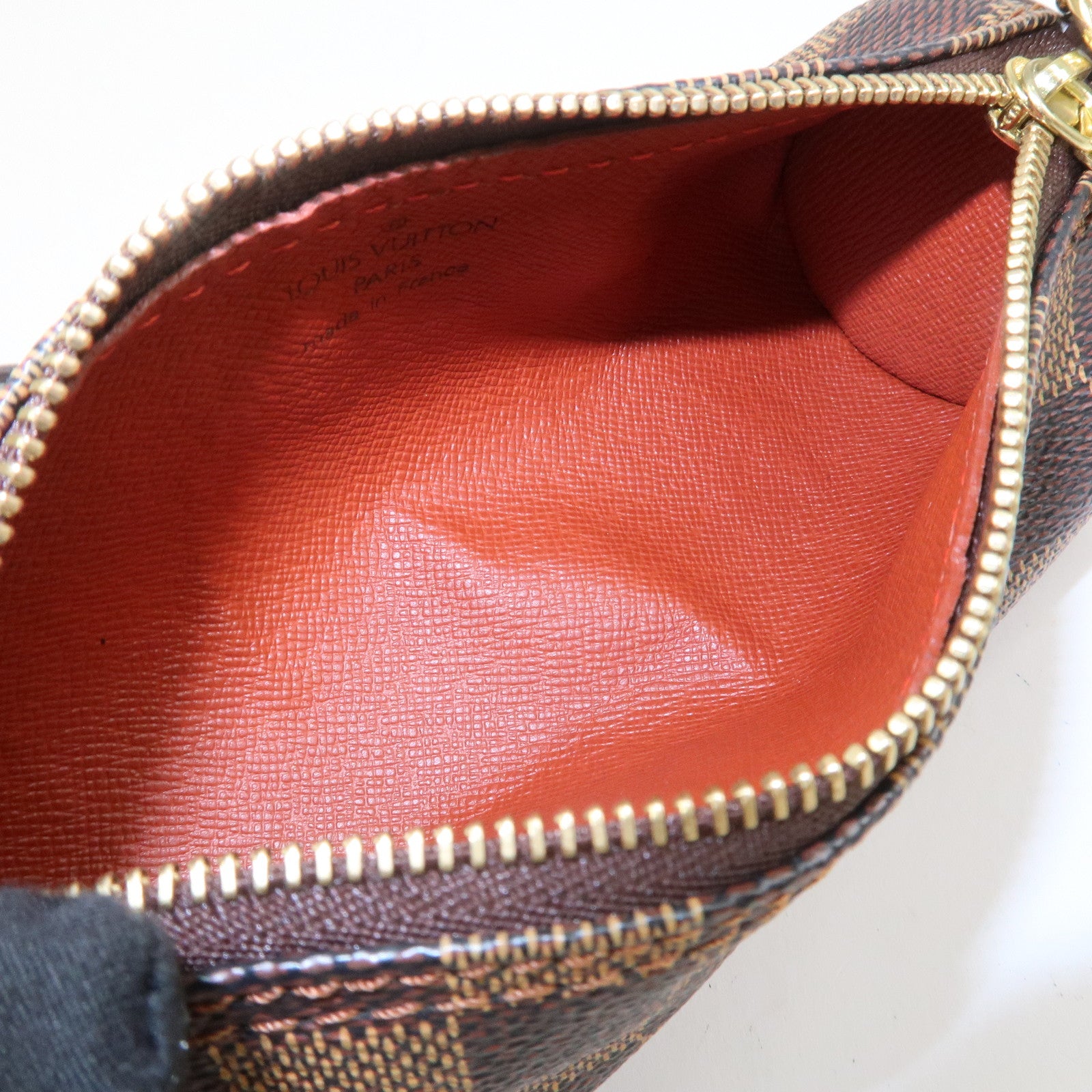 Louis Vuitton Damier Ebene Mini Pouch for Papillon Bag Brown