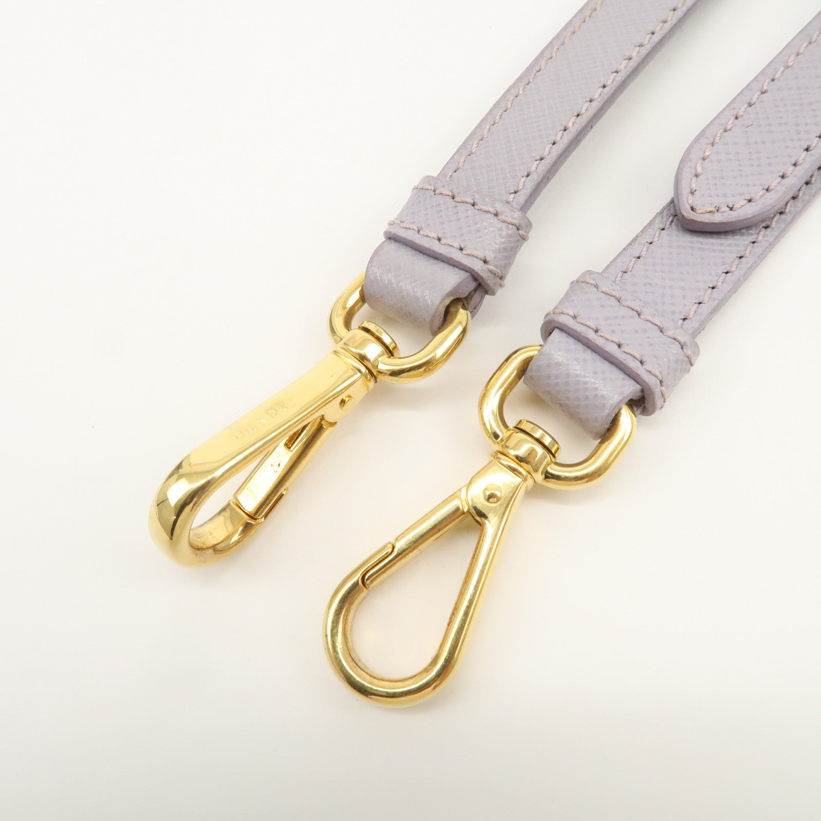 PRADA Traingle Logo Galleria 2Way Shoulder Hand Bag Lavender 1BA863