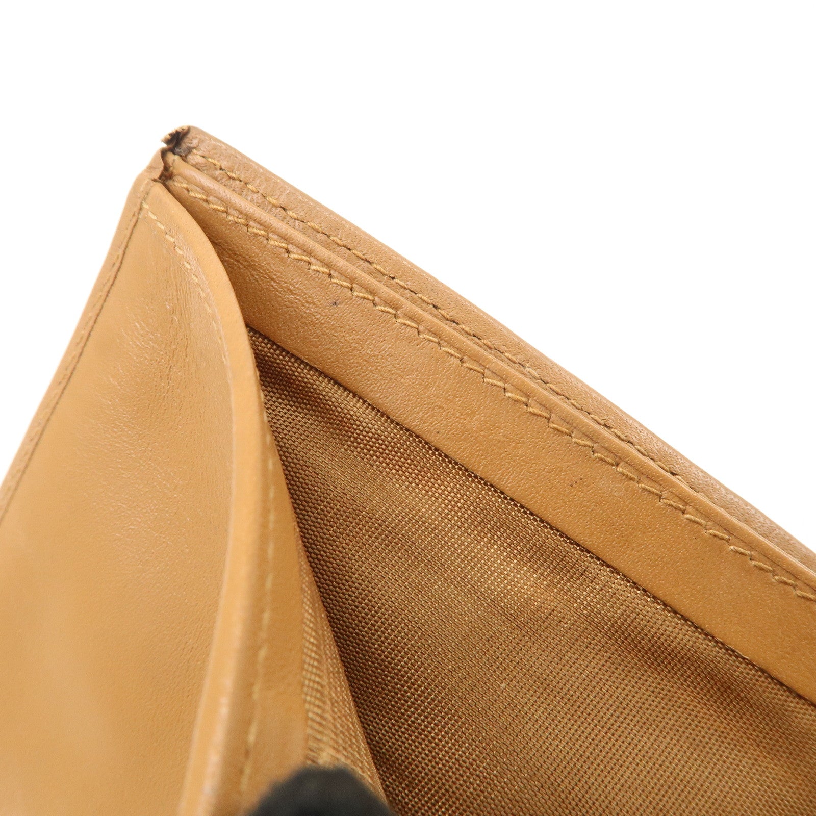 CELINE Macadam PVC Leather Bi-Fold Compact Wallet Brown