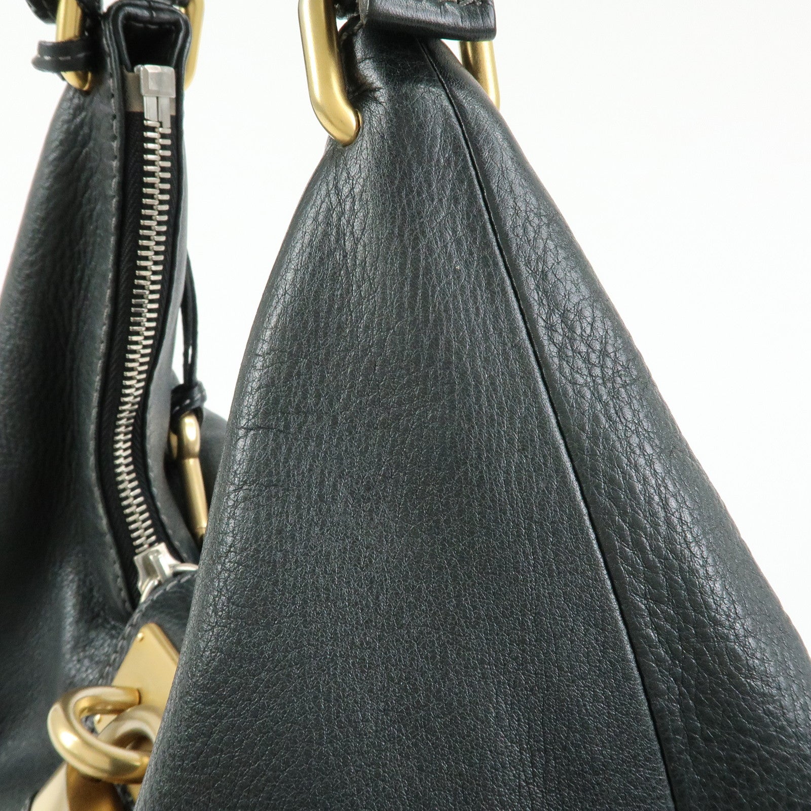 Chloe Paddington Leather Shoulder Bag Hand Bag Black
