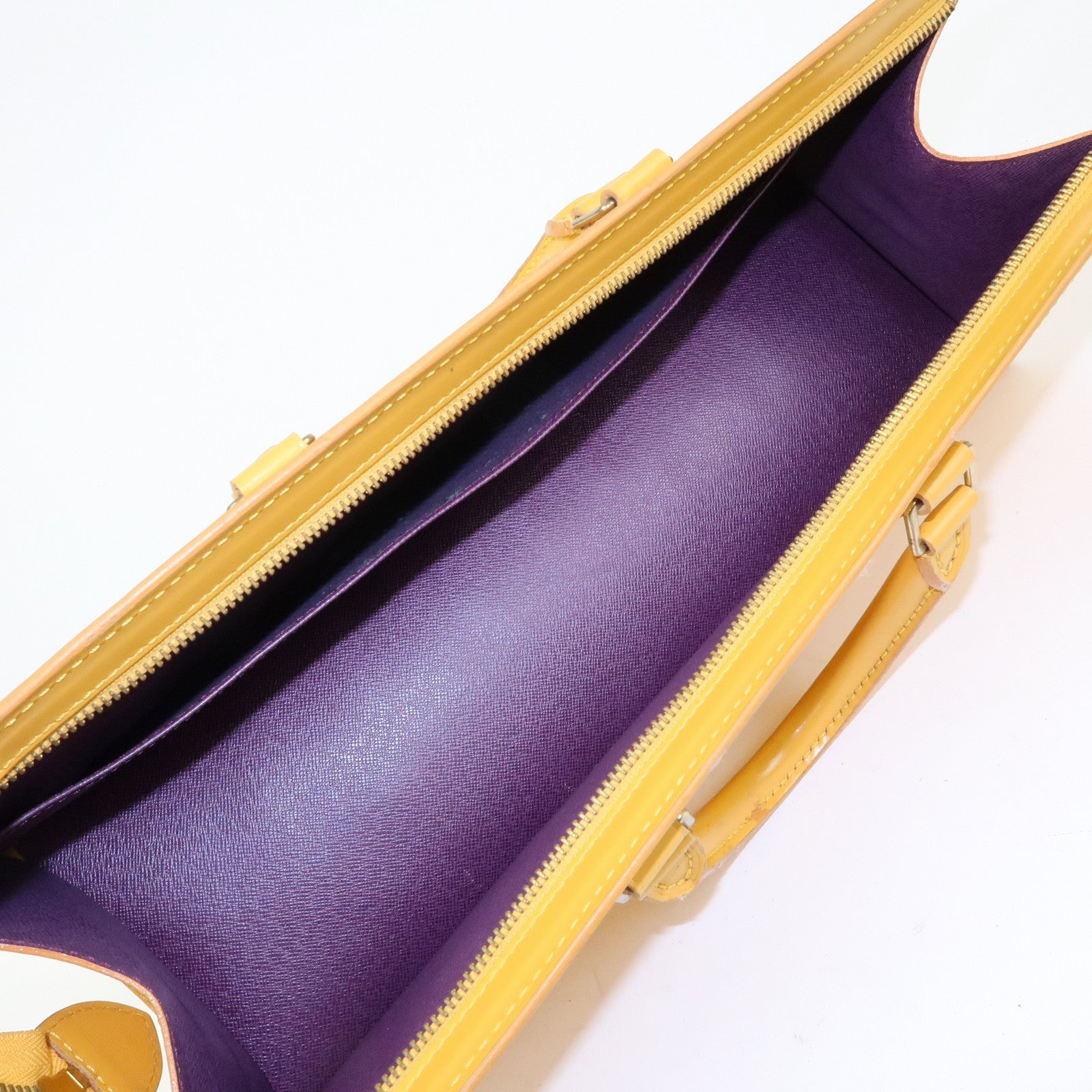 Louis Vuitton Epi Sac Triangle Hand Bag Tassili Yellow M52099