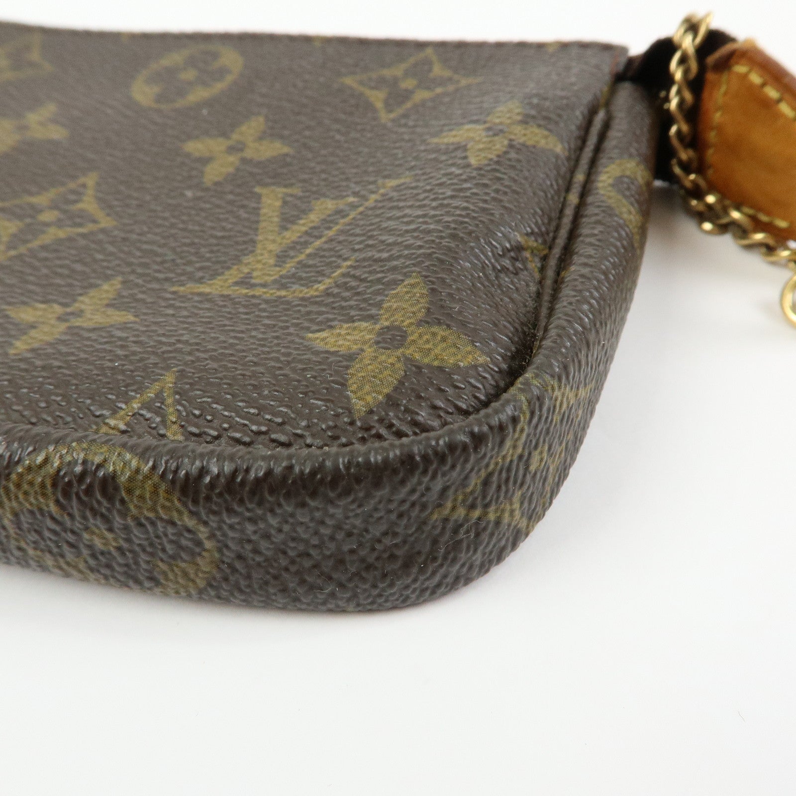 Louis Vuitton Monogram Mini Pochette Accessoires Hand Bag M58009