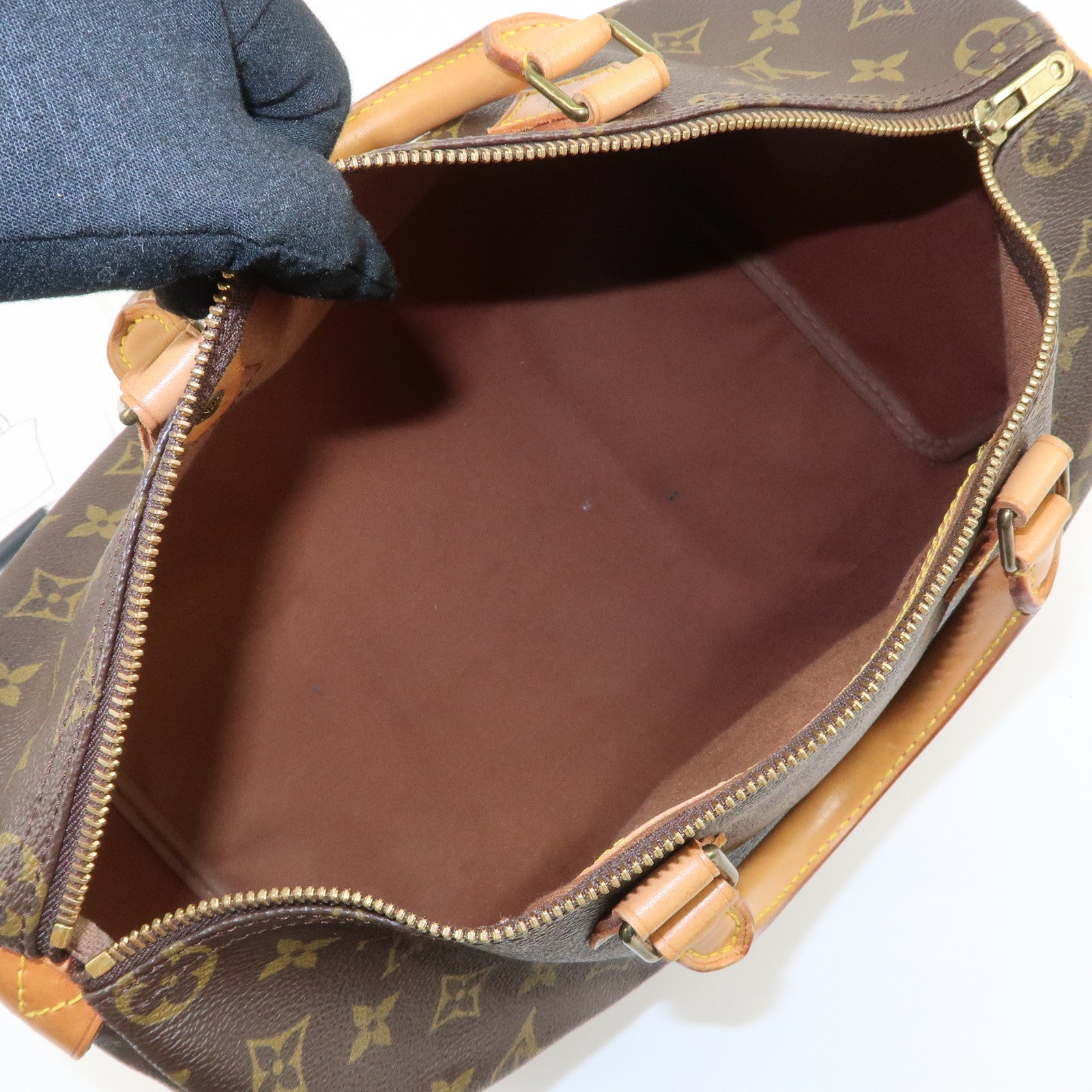 Louis Vuitton Monogram Speedy 35 Hand Bag Boston Bag M41524