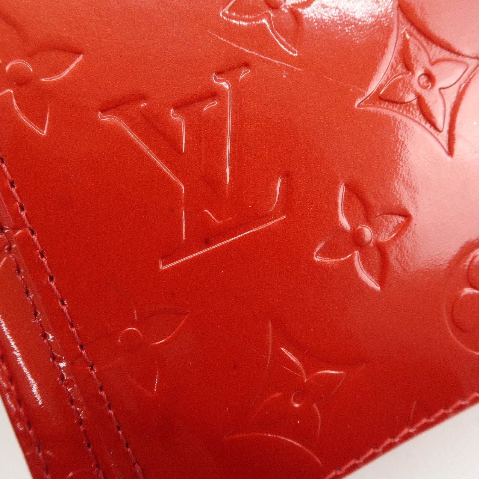 Louis Vuitton Monogram Vernis Motto Shoulder Bag Rouge M91137 Used