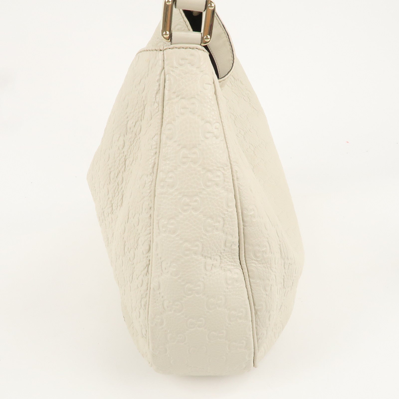 GUCCI Guccissima Leather Shoulder Bag Hand Bag Ivory 233604