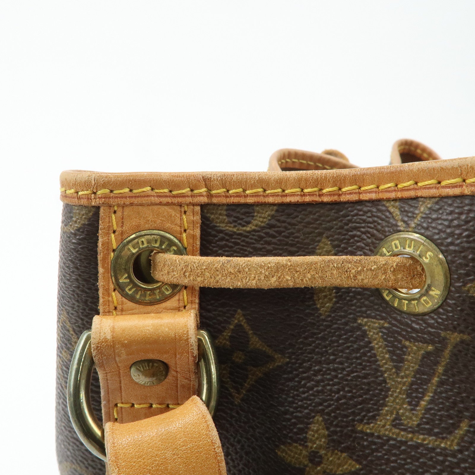 Louis Vuitton Monogram Petit Noe Shoulder Bag Brown M42226 Used
