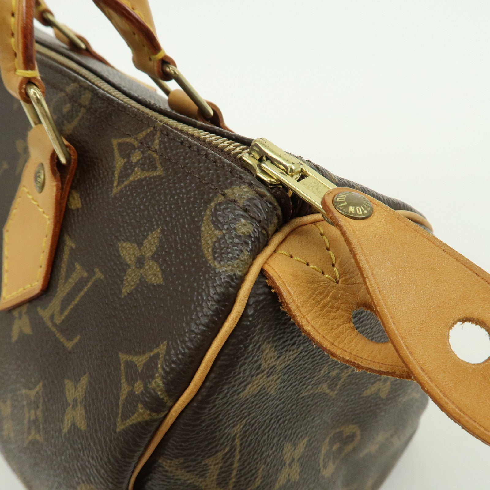 Louis Vuitton Monogram Speedy 25 Hand Bag Boston Bag M41528