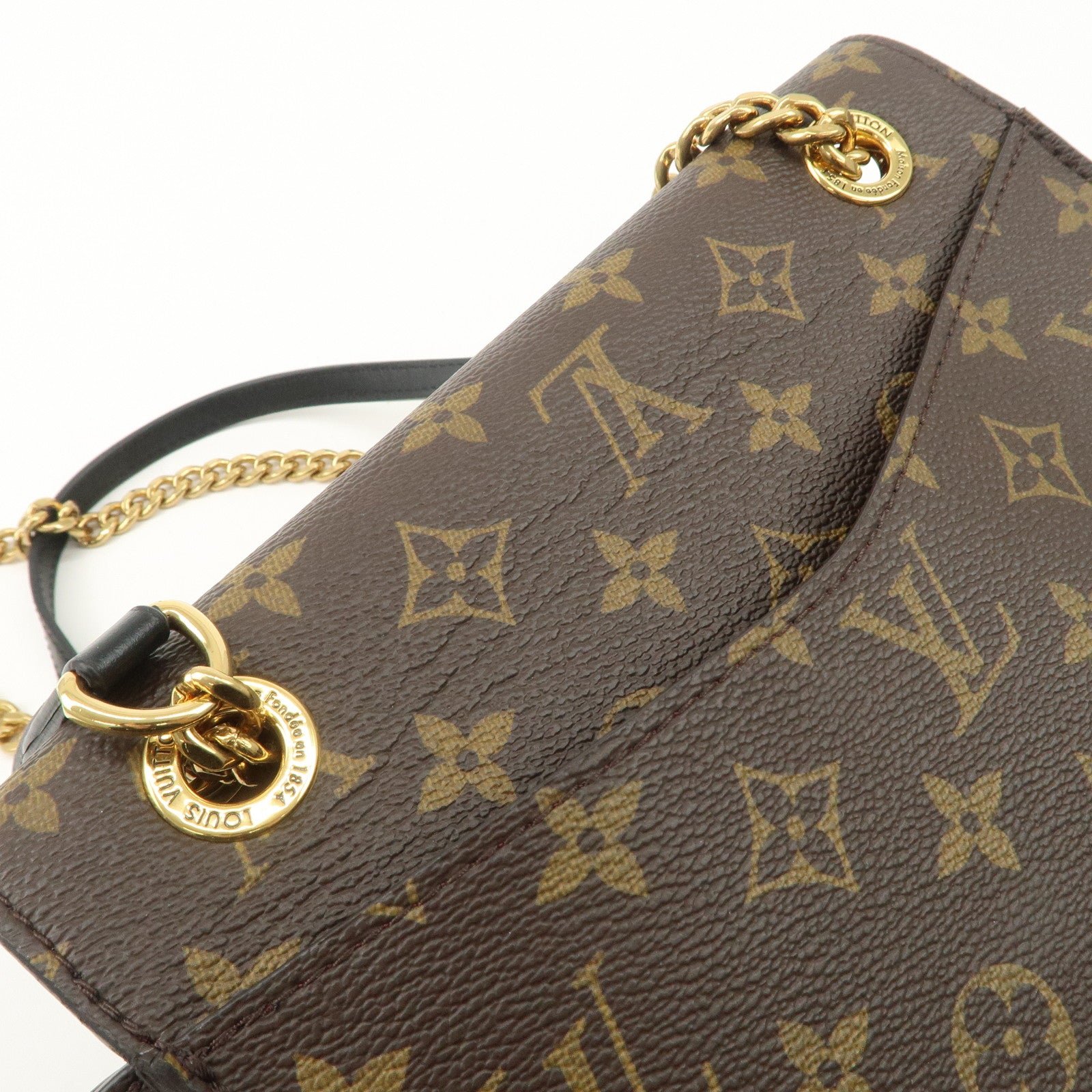 Louis Vuitton Monogram Passy Crossbody Chain Shoulder Bag M45592 Used