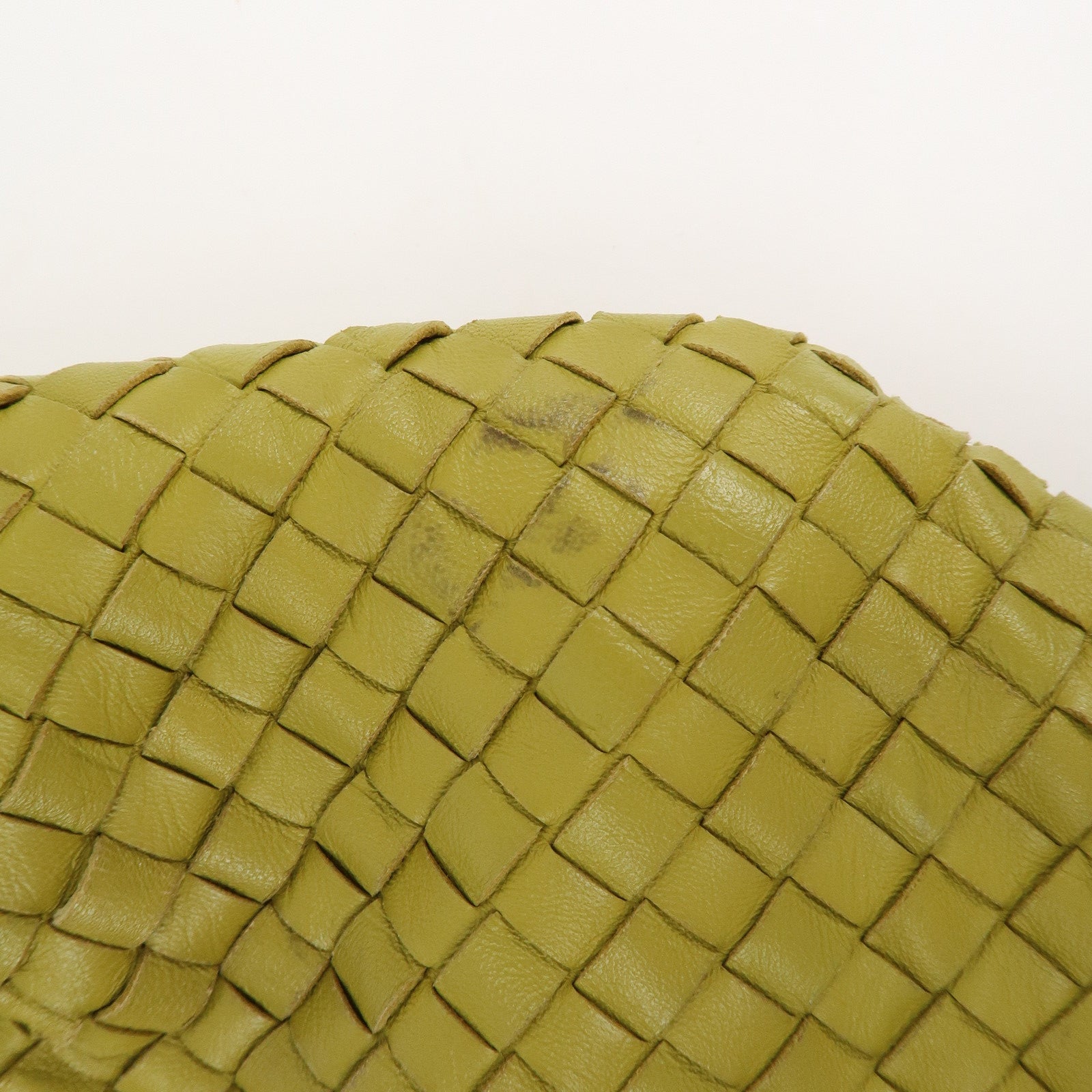 BOTTEGA VENETA Intrecciato Leather Hand Shoulder Bag Yellow