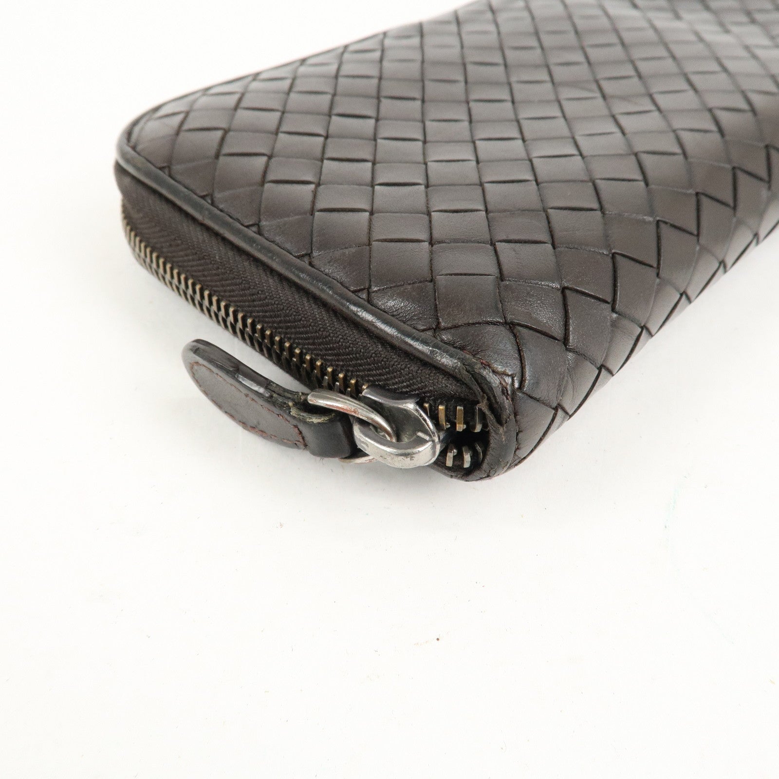 BOTTEGA VENETA Set of 2 Intrecciato Leather Zip Around Wallet