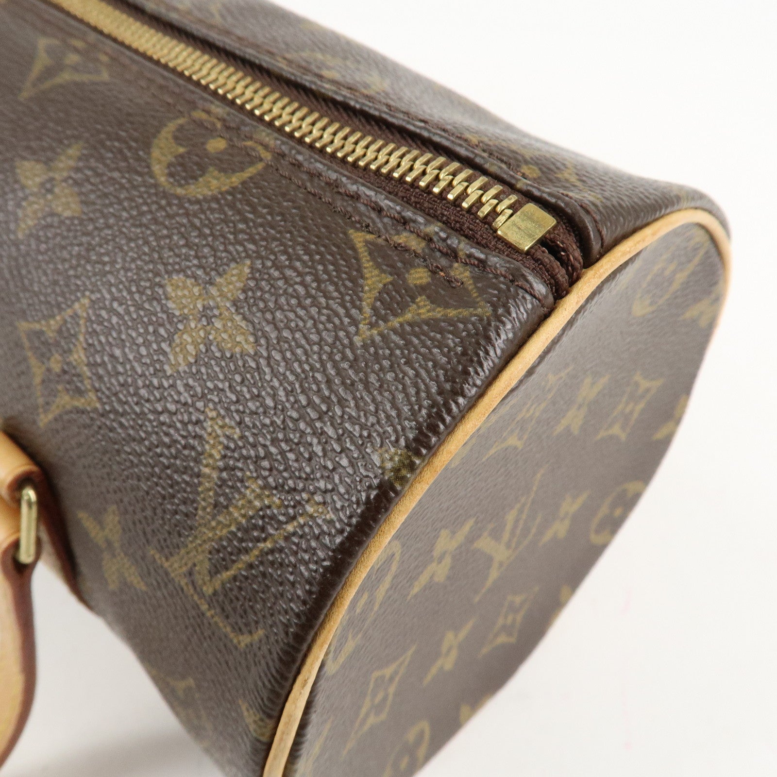 Louis Vuitton Monogram Papillon 26 Hand Bag Brown M51386