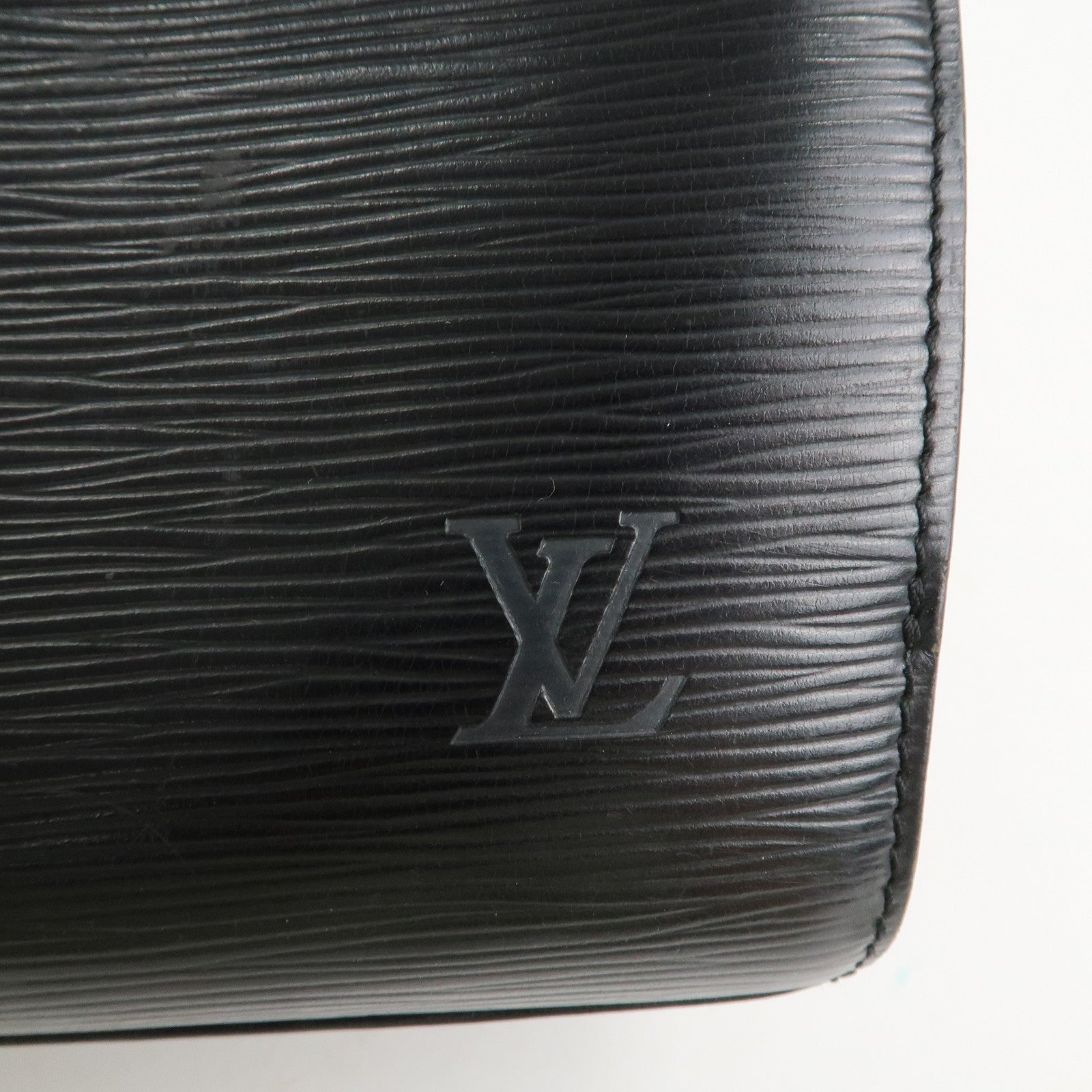 Louis Vuitton Epi Pont Neuf Hand Bag Gold HDW Noir M52052 Used