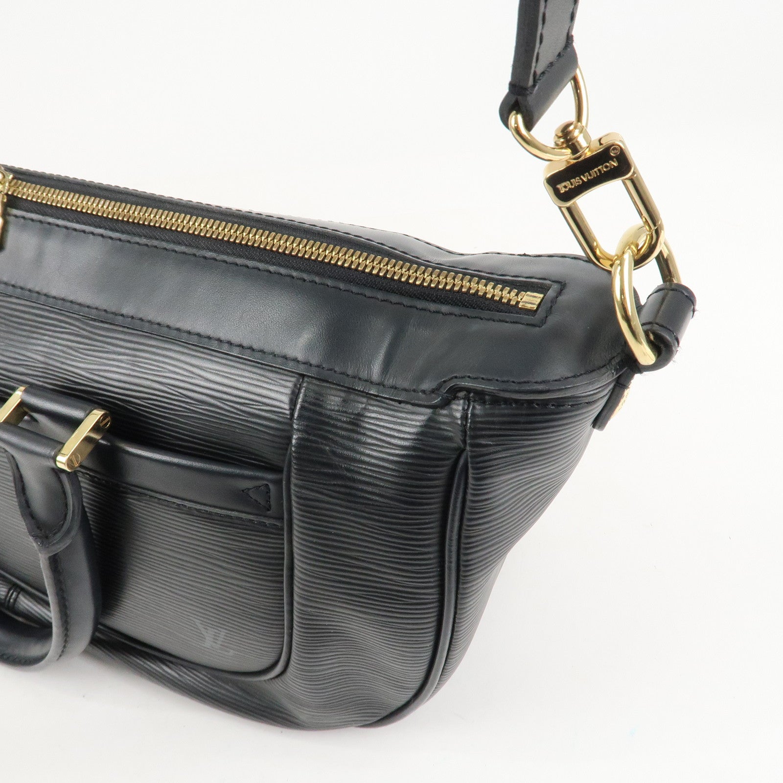 Louis Vuitton Epi Dannula MM Hand Bag Noir Black M59102 Used