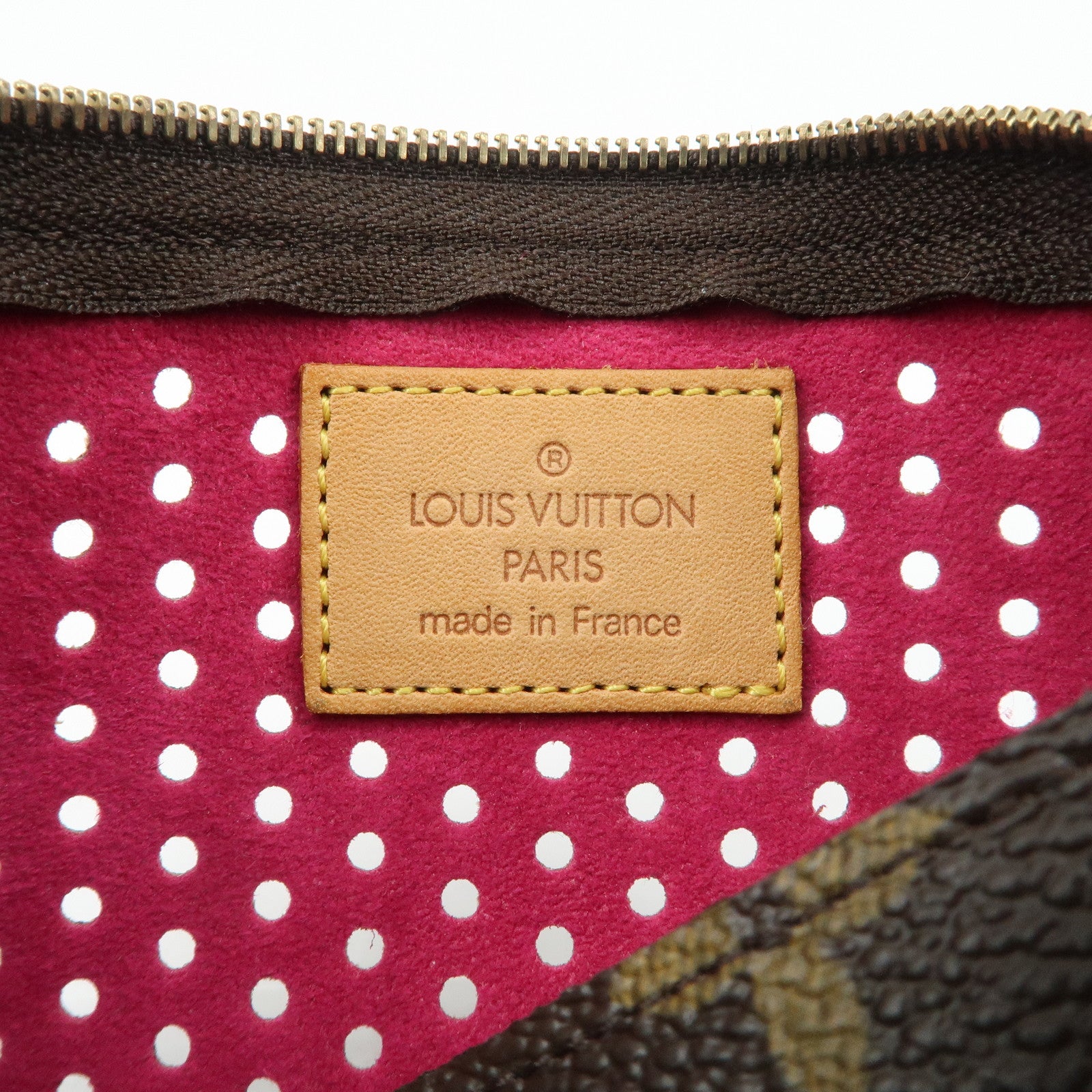 Louis Vuitton Monogram Perforated Pochette Plat Pouch M95219